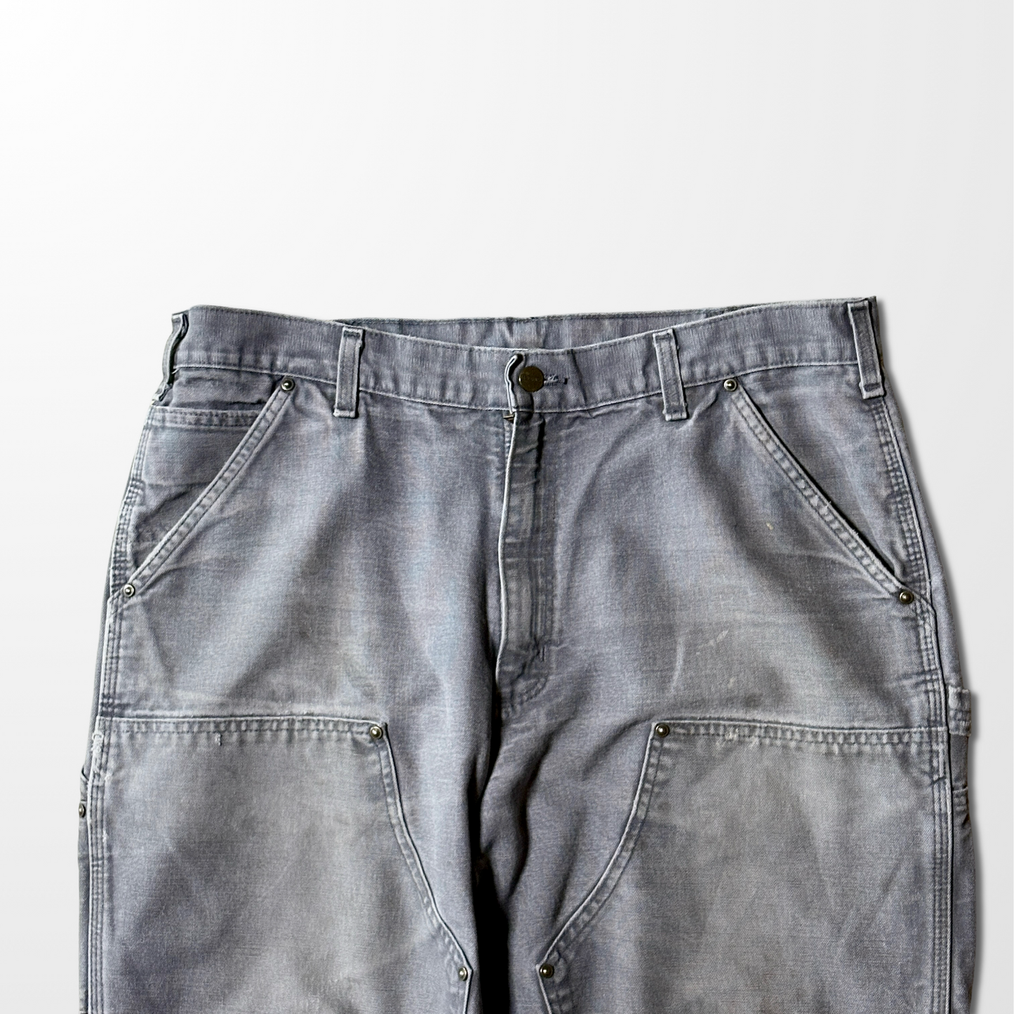 Carhartt Gray Double Knee Work Pants – W36　Cotton USA Made