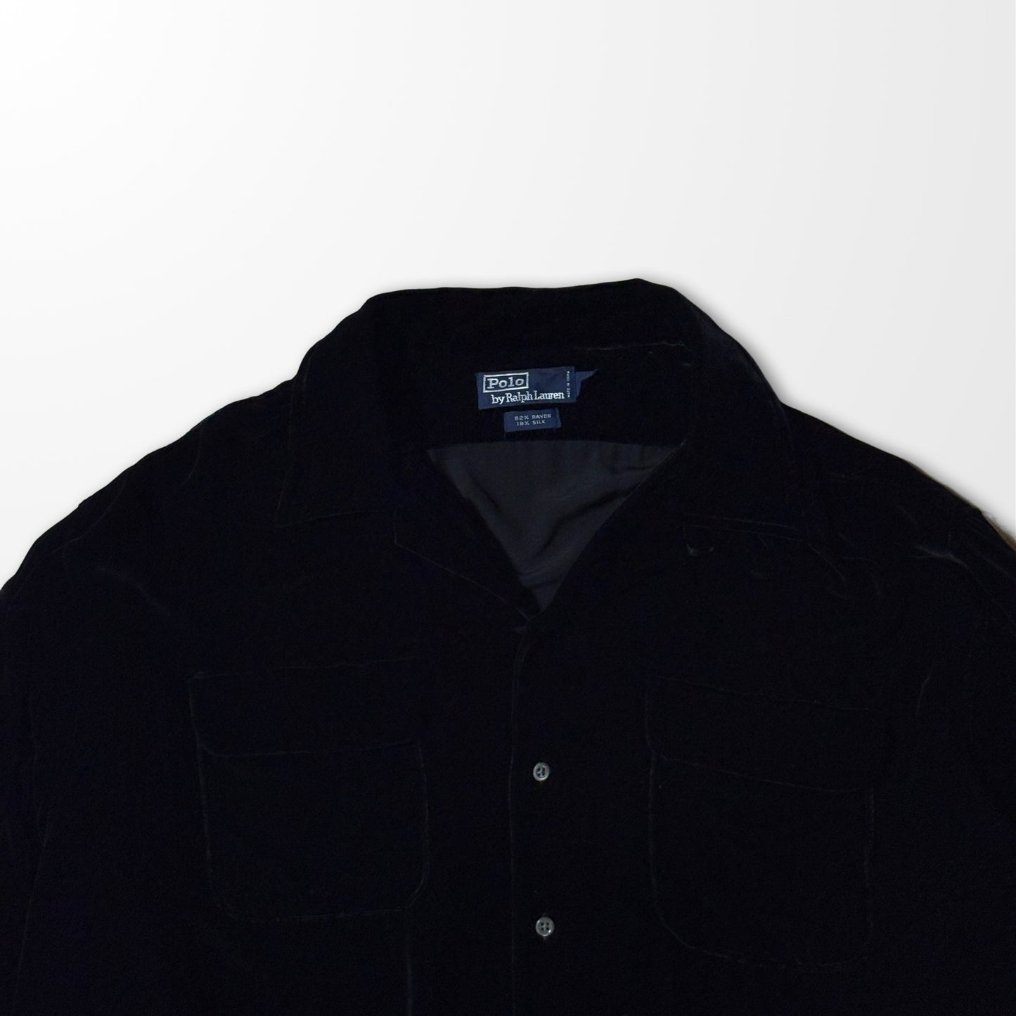 Ralph Lauren Rayon Silk Velvet Shirt - XL