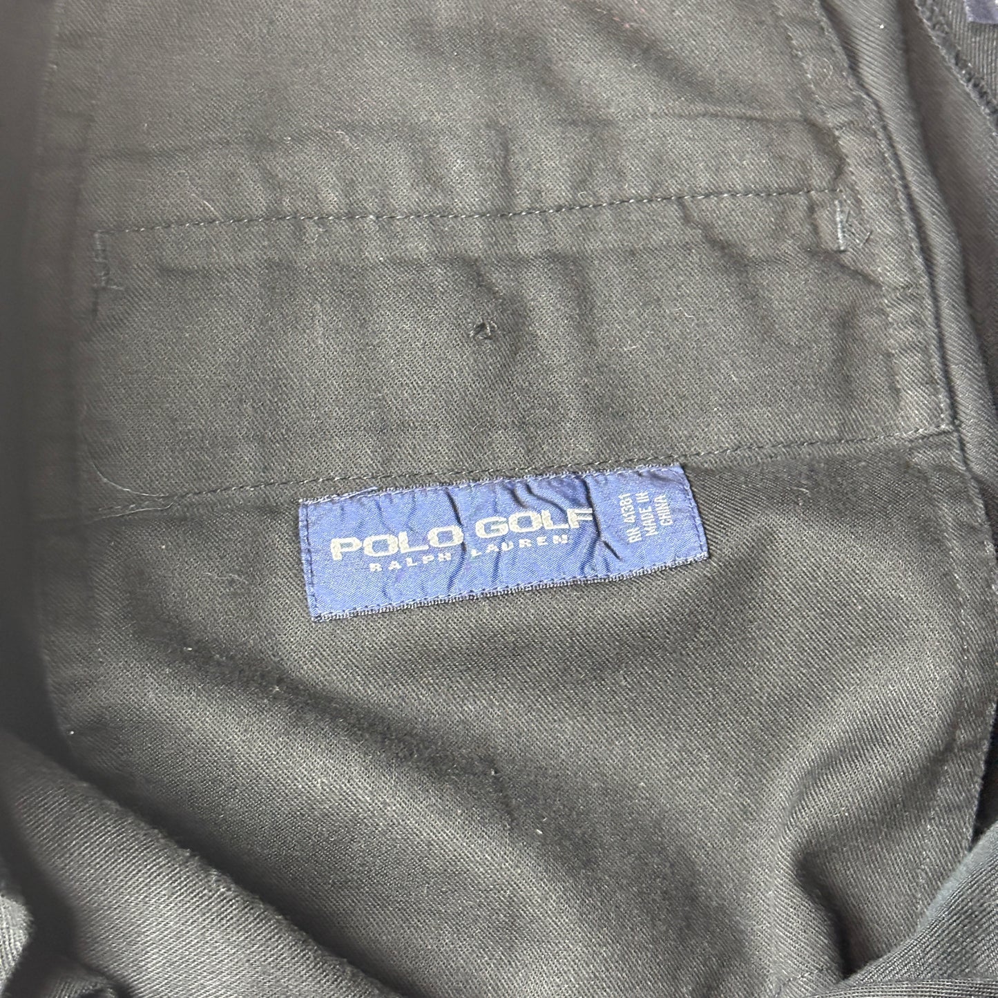 Silk Blend Elegance – Ralph Lauren Black Slacks W36 L32-Polo Golf