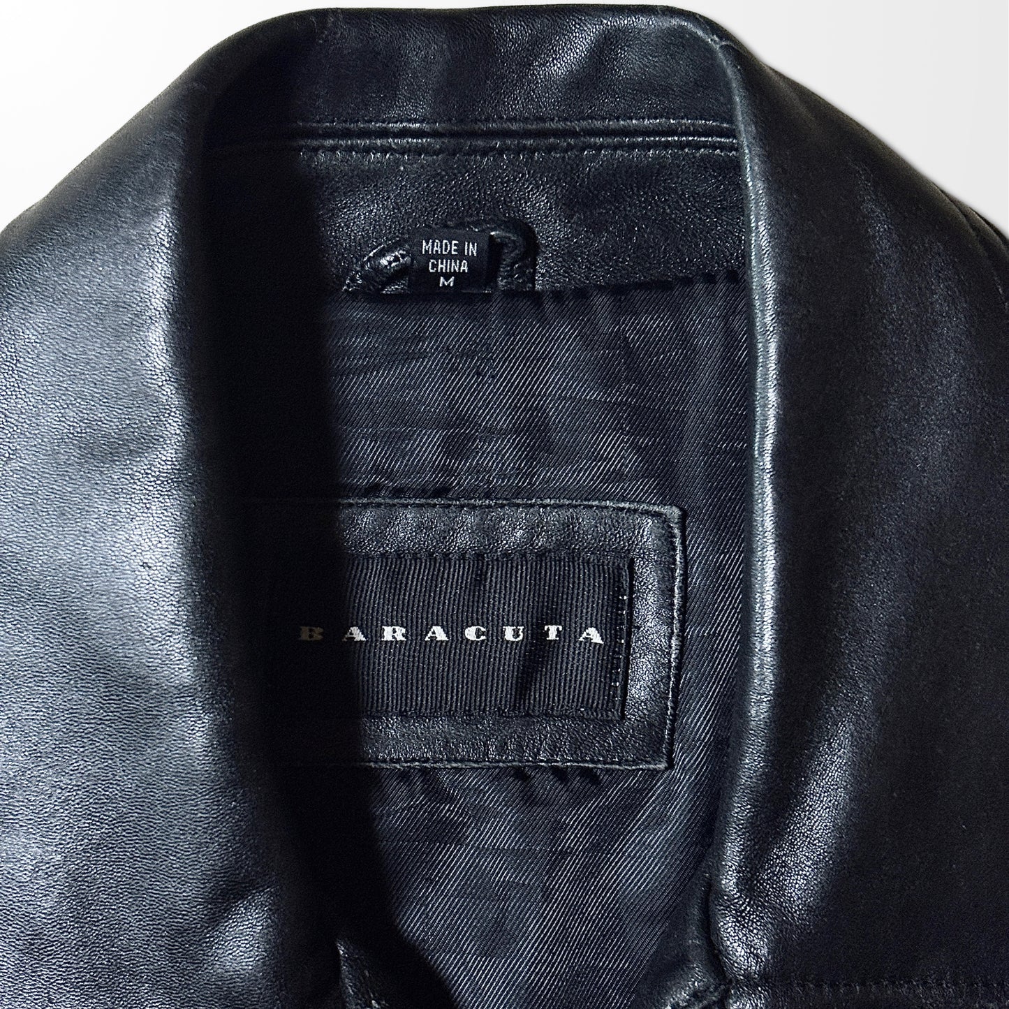 BARACUTA Lambskin Leather Jacket – Black, M