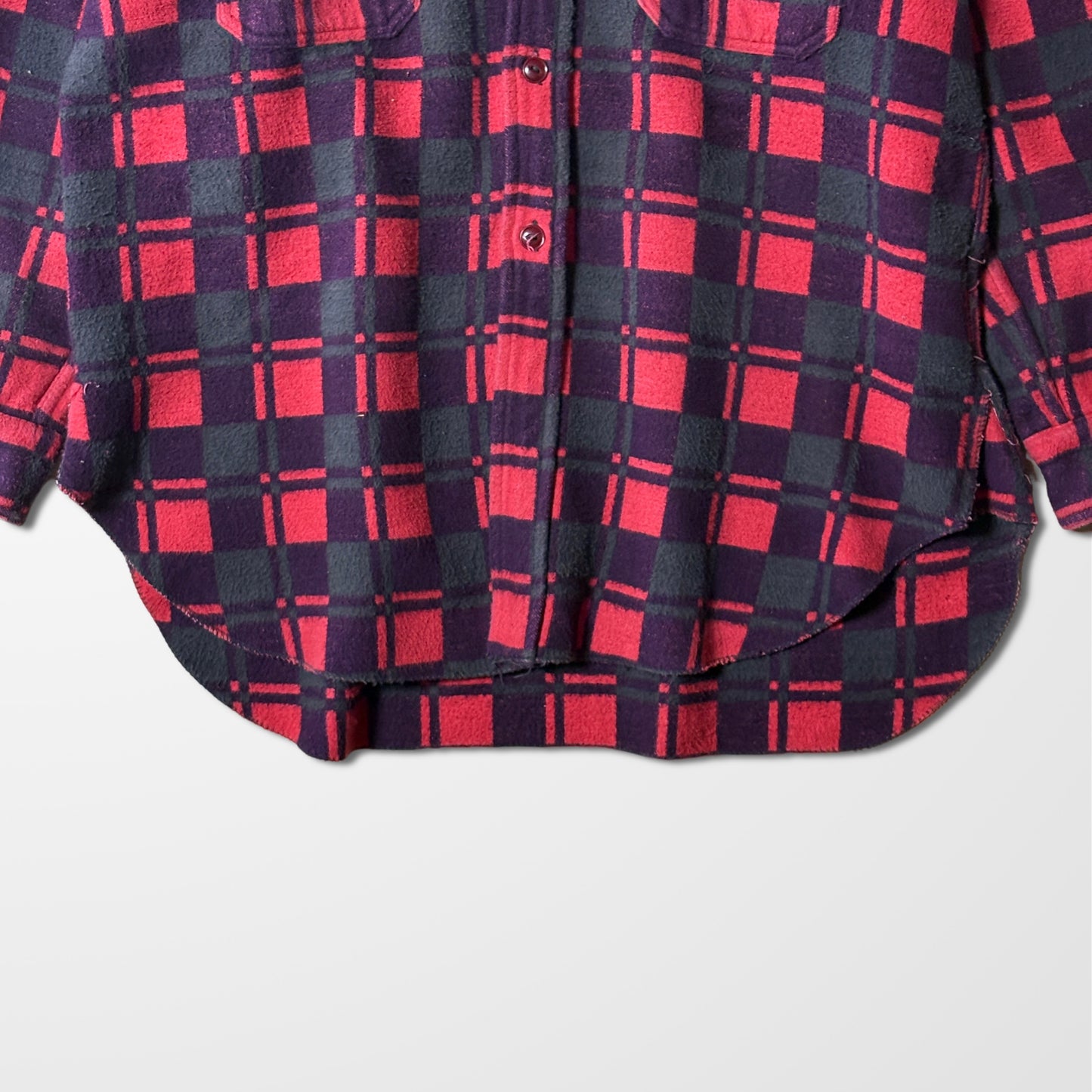Cotton Flannel Red Black Check Shirt – XL