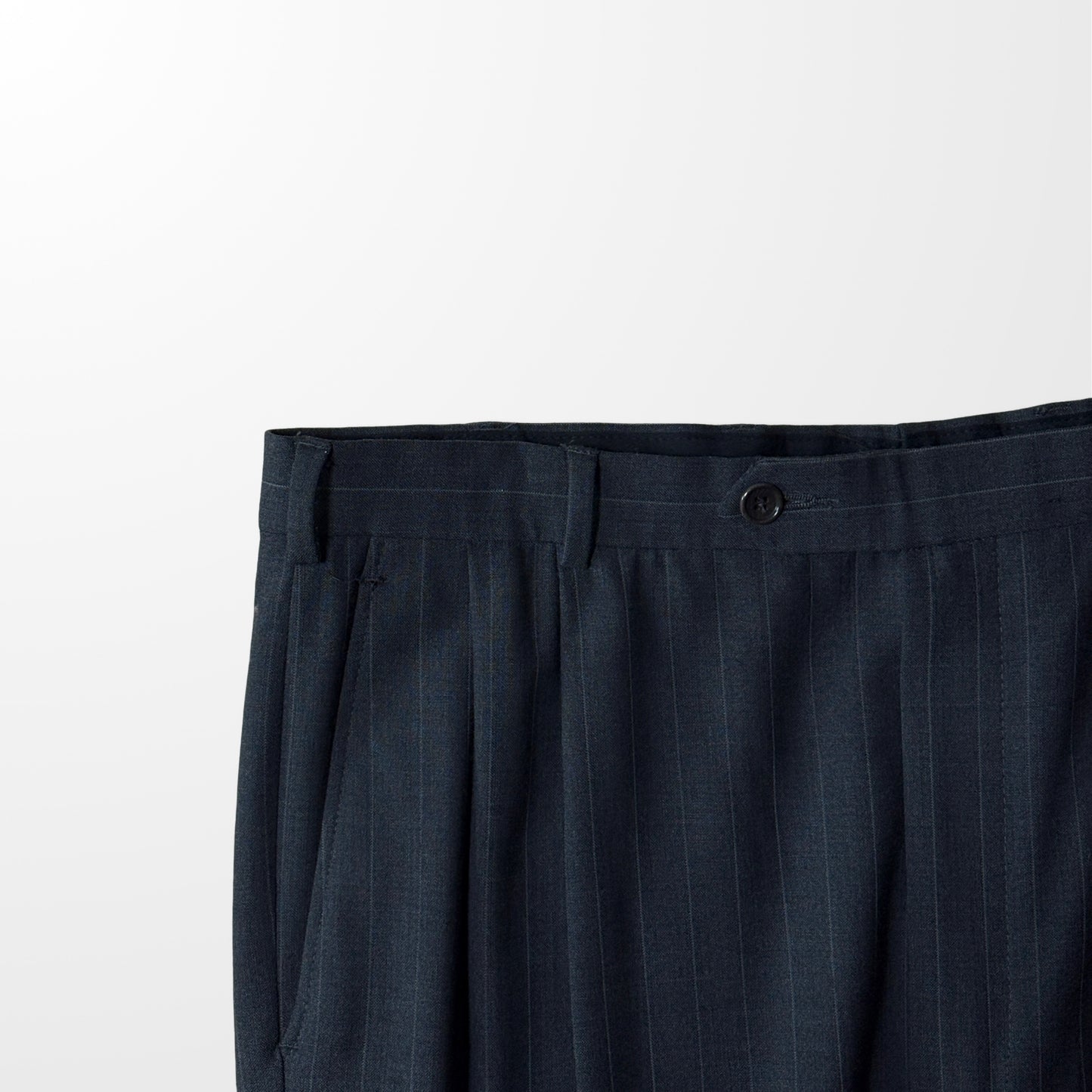 Brooks Brothers Pinstripe Trousers – Charcoal Gray, W36 L31