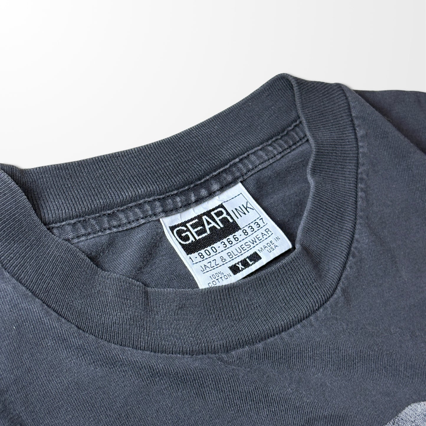 Vintage DIZZY Gillespie Jazz Graphic Tee – Black – Size XL – Bold Horn & Hat Artwork　Gear inc