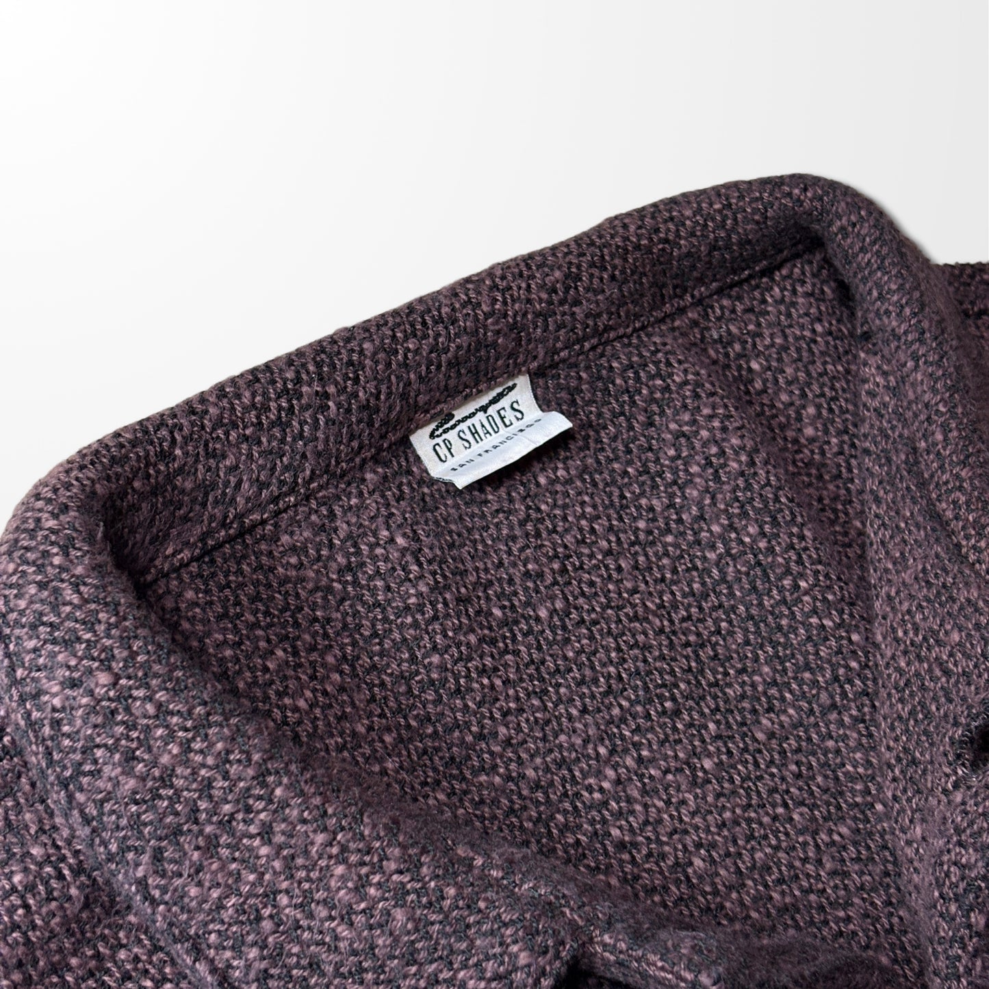 CP SHADES Woven Knit Shirt Jacket　- Cotton Rayon Blend - L - USA Made