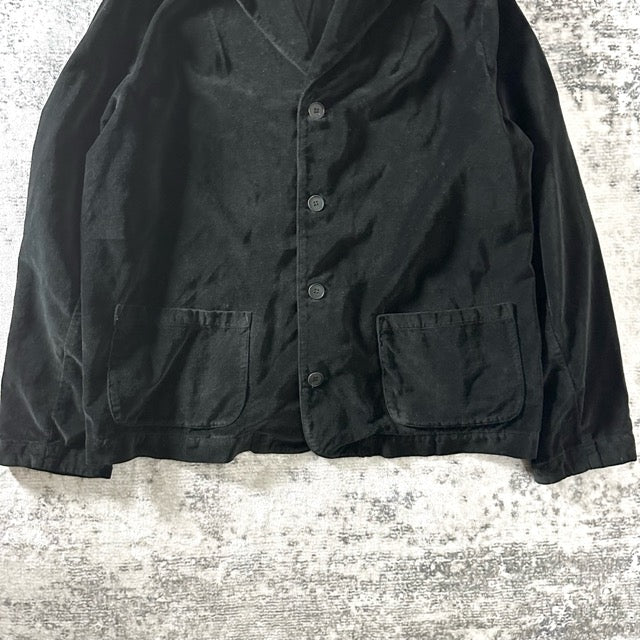 CP SHADES Velvet Jacket Black Relaxed Fit – M