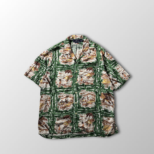 Rayon Surf Hawaiian Shirt – XL / Green - Polo Sport Ralph Lauren