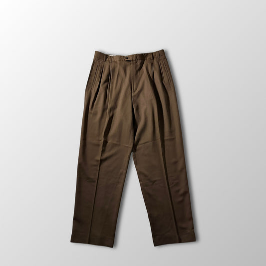 Zanella Wool Brown Pleated Trousers – 36