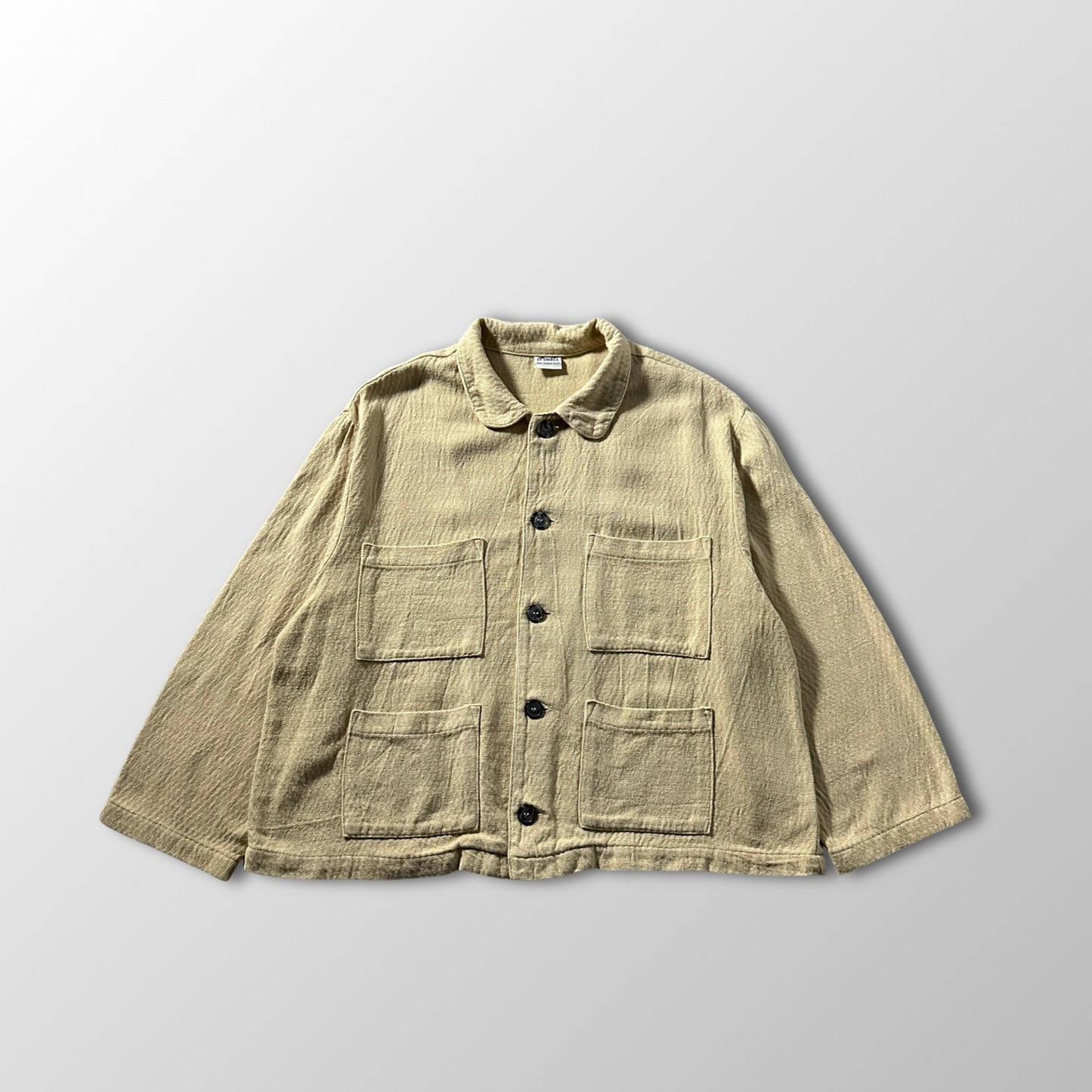 CP Shades 100% Cotton Beige Four Pocket Short Jacke