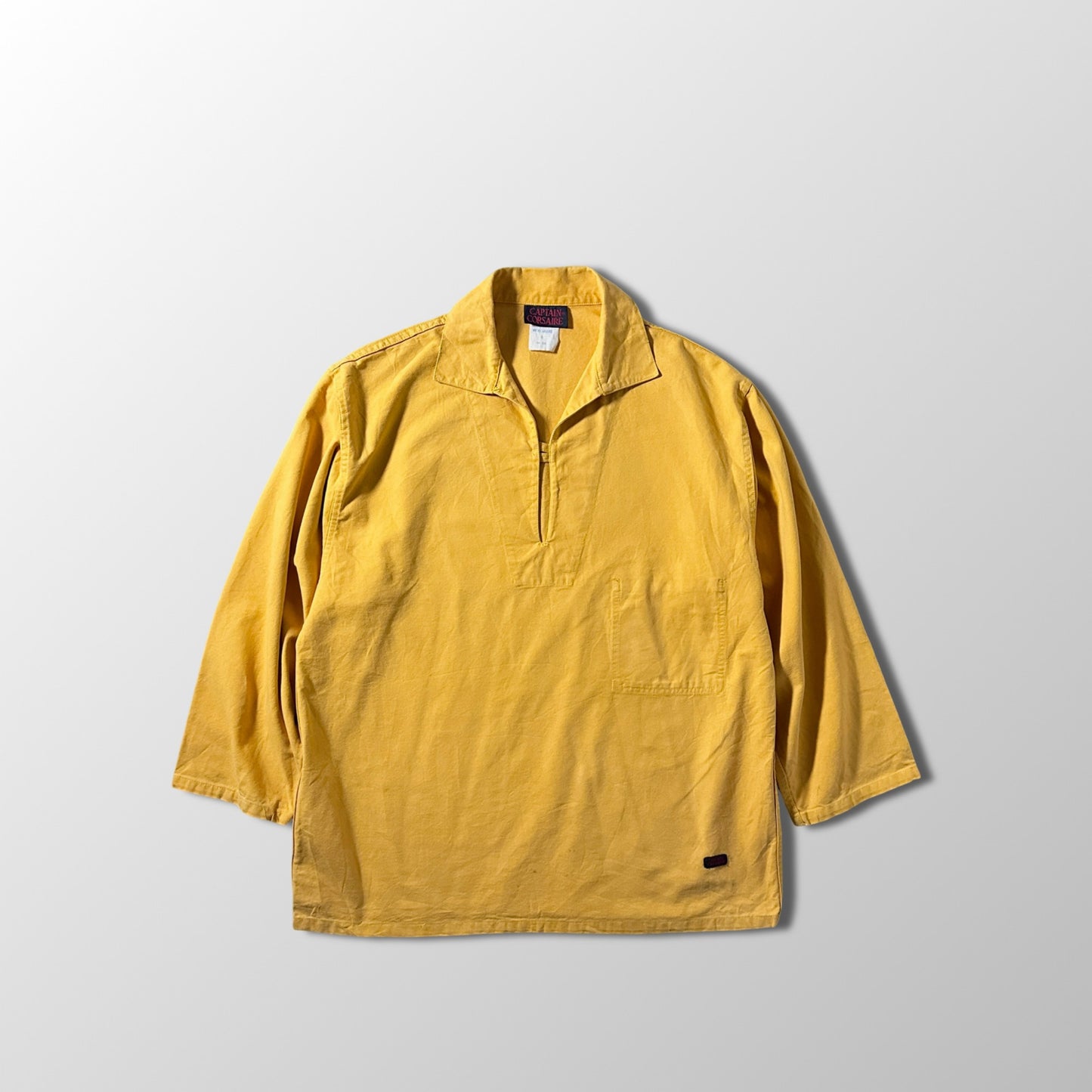 Fisherman Smock Mustard Yellow Pullover Shirt – Size 5