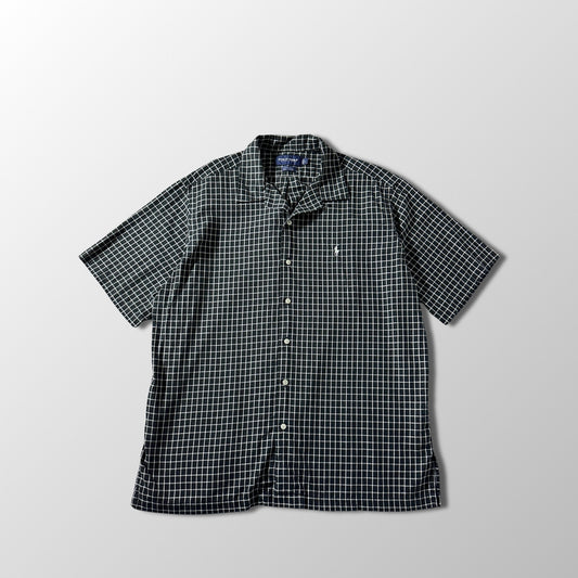 Ralph Lauren Caldwell 100% Cotton Check Shirt / Black White / Size L POLO GOLF