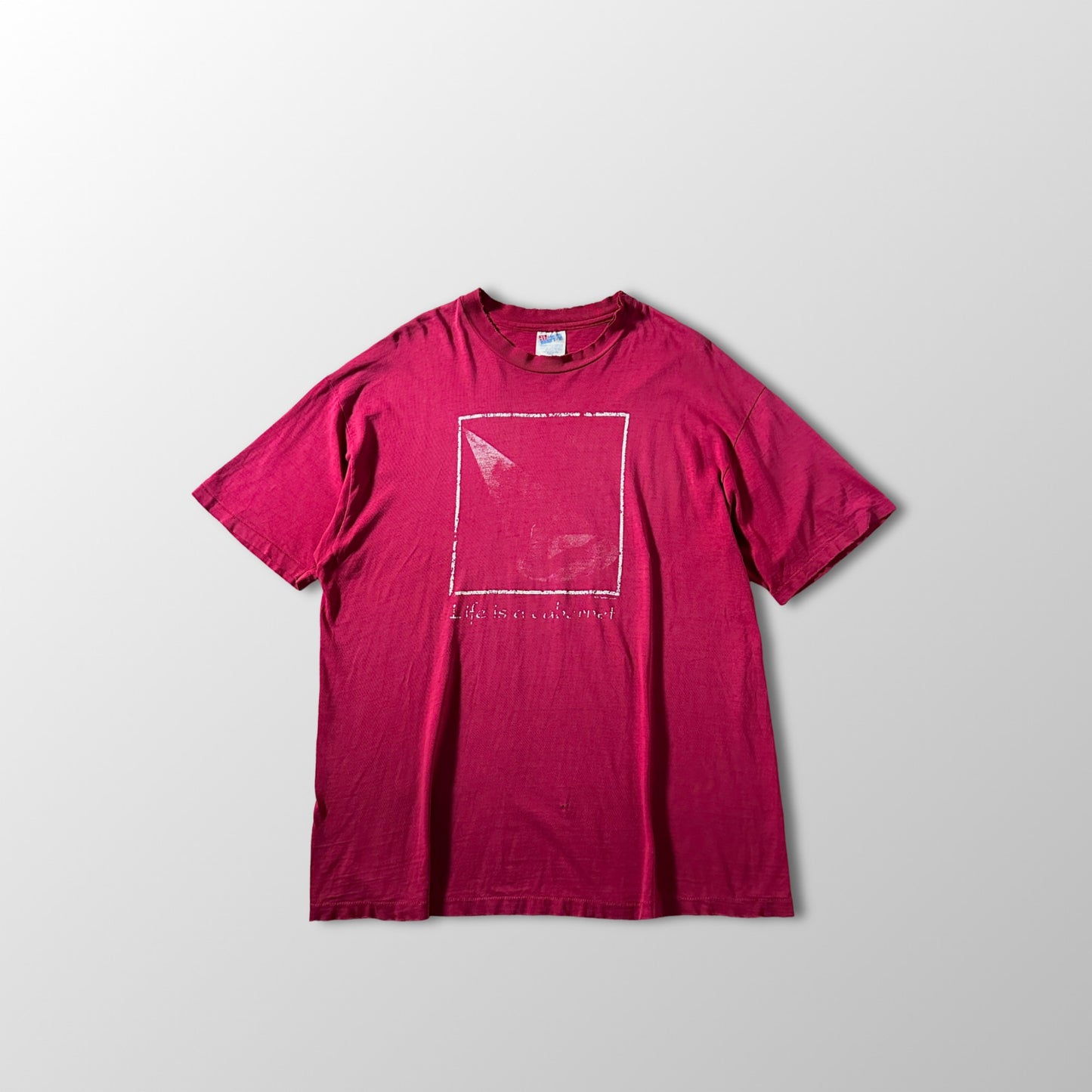 Cotton “got wine?” Graphic T-Shirt / Wine Red / XL/ Hanes BEEFY-T