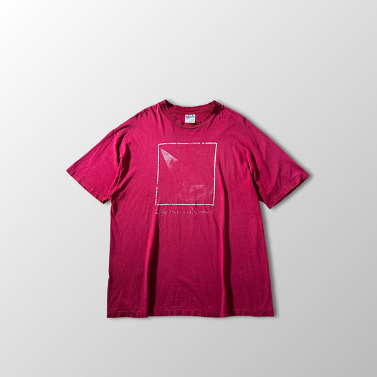 Cotton “got wine?” Graphic T-Shirt / Wine Red / XL/ Hanes BEEFY-T