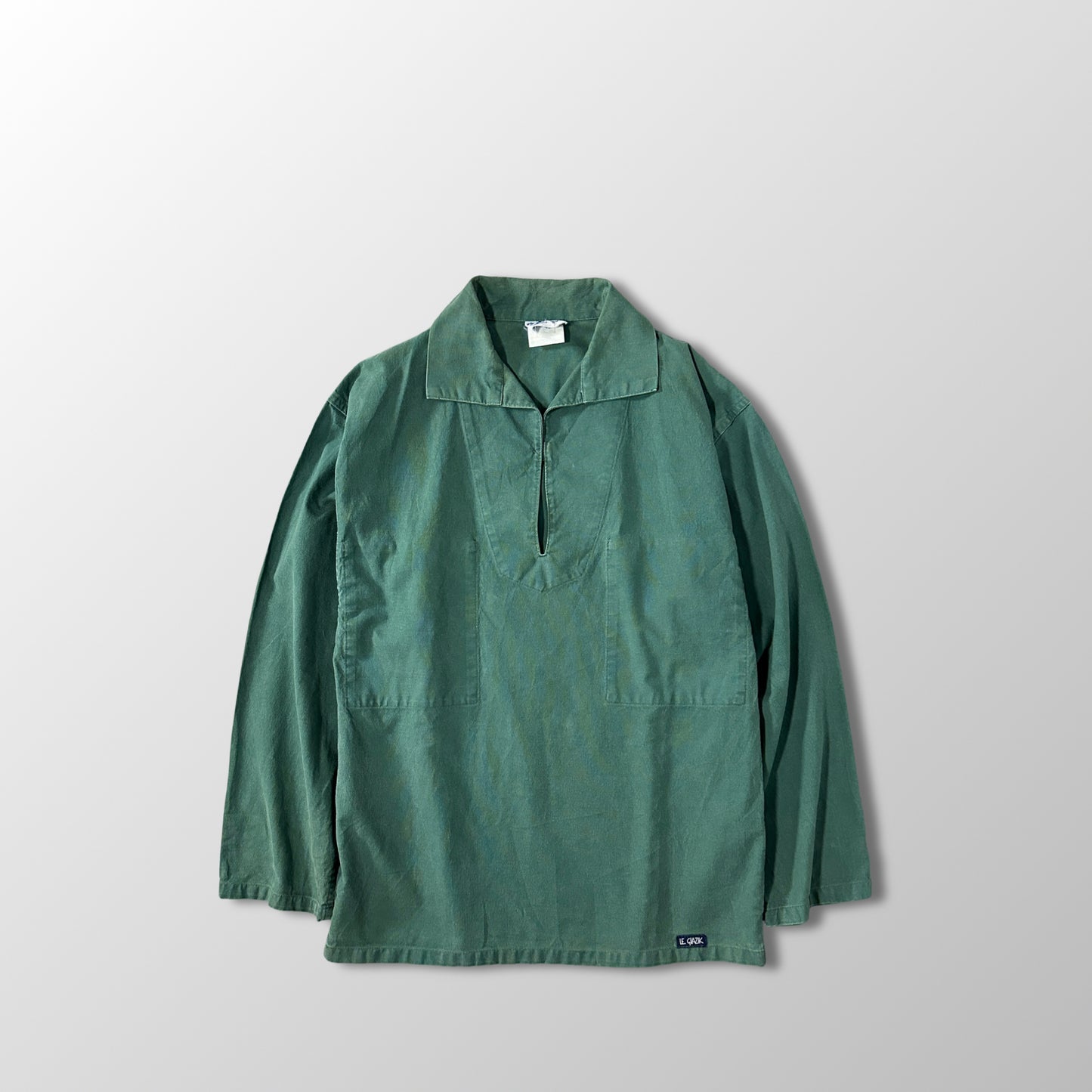 Fisherman's Smock LE GLAZIK Green - Pullover Smock Shirt