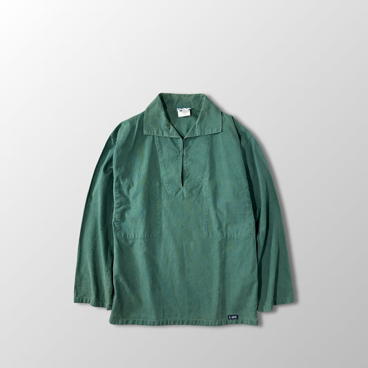 Fisherman's Smock LE GLAZIK Green - Pullover Smock Shirt