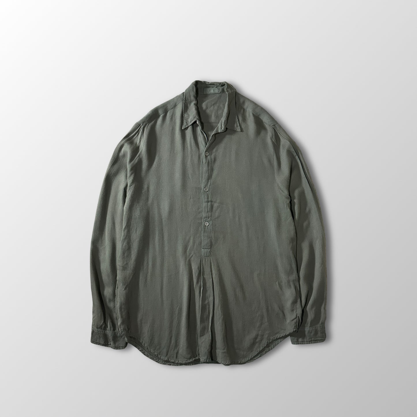 CP SHADES Rayon Wool Olive Pullover Shirt Size F
