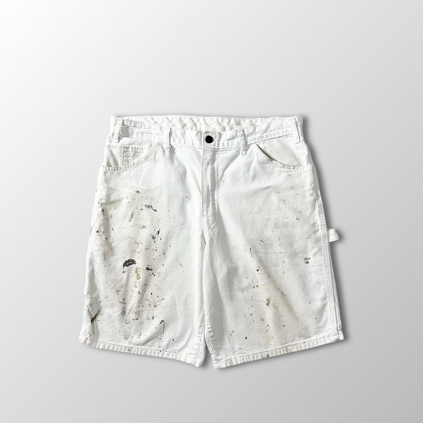Dickies Sherwin Williams White Cotton Painter Shorts Size 36