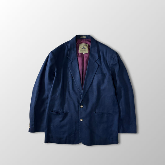 Navy Linen Blazer Size XL