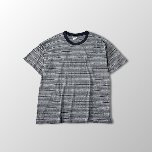 Border T-Shirt 2X Black Gray BASIC EDITIONS Cotton