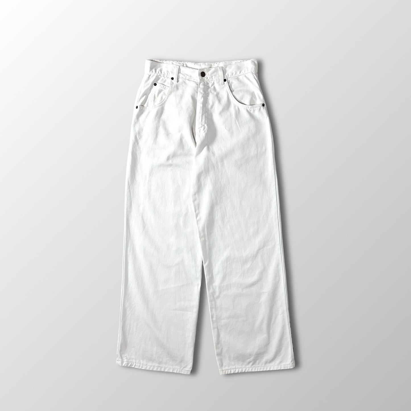 SOLO SEMORE Cotton White Denim Pants Made in USA Size 30