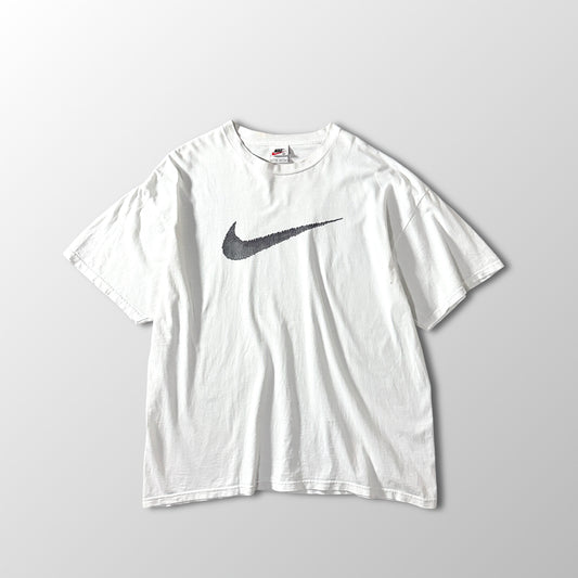 NIKE White Swoosh T-Shirt XL Made in USA