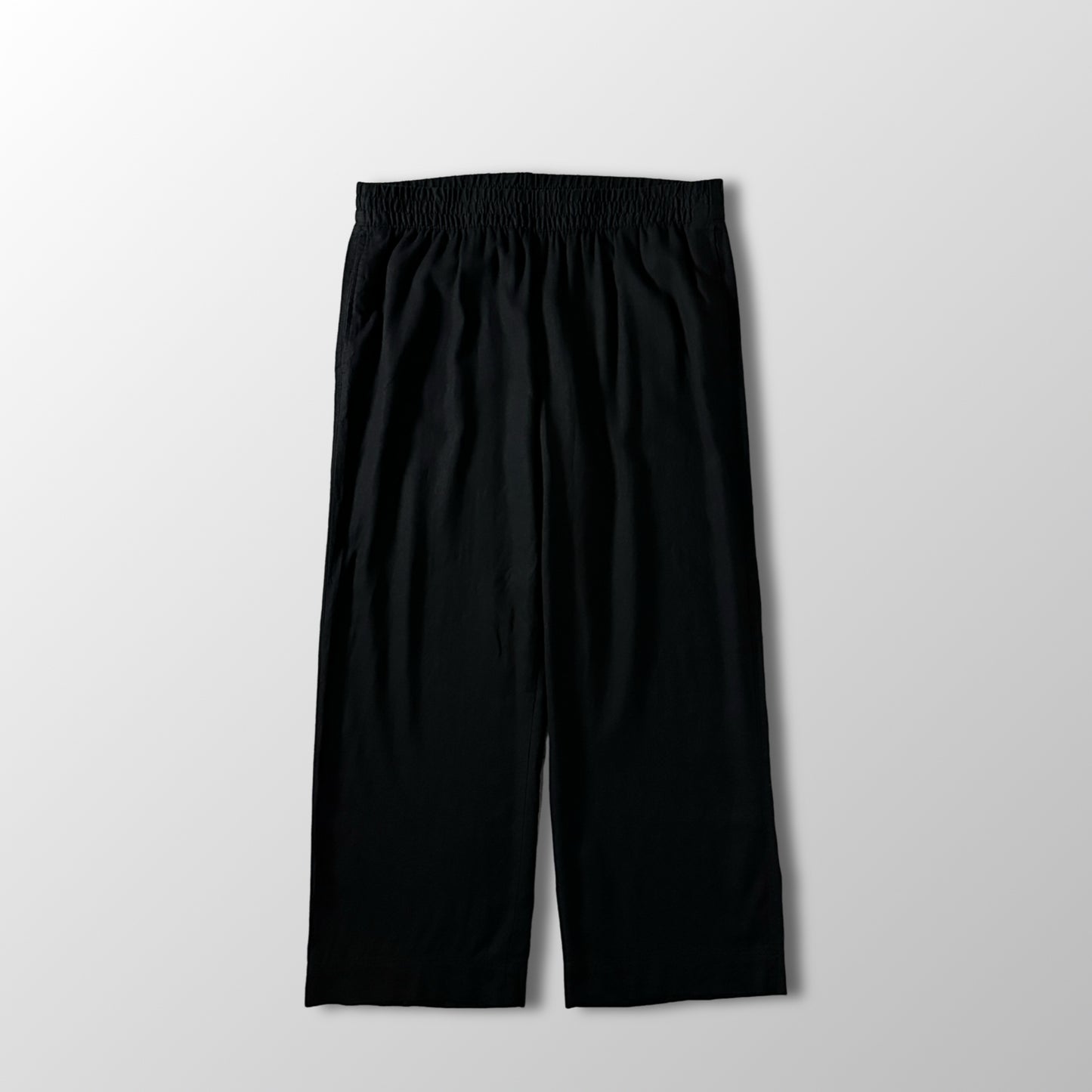 Old Navy Black Linen Blend Wide Leg Easy Pants Size XL