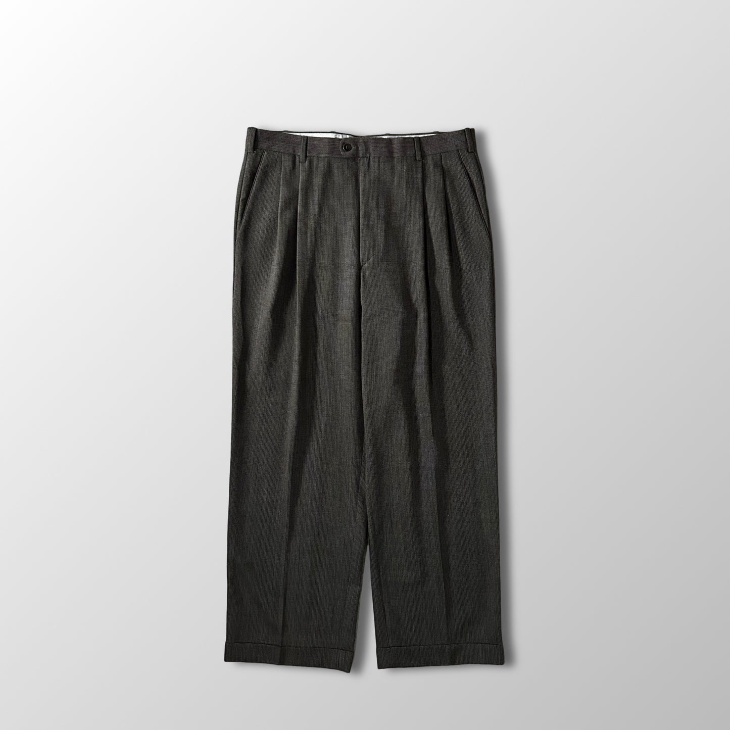Zanella Gray Wool Pleated Trousers Size 35