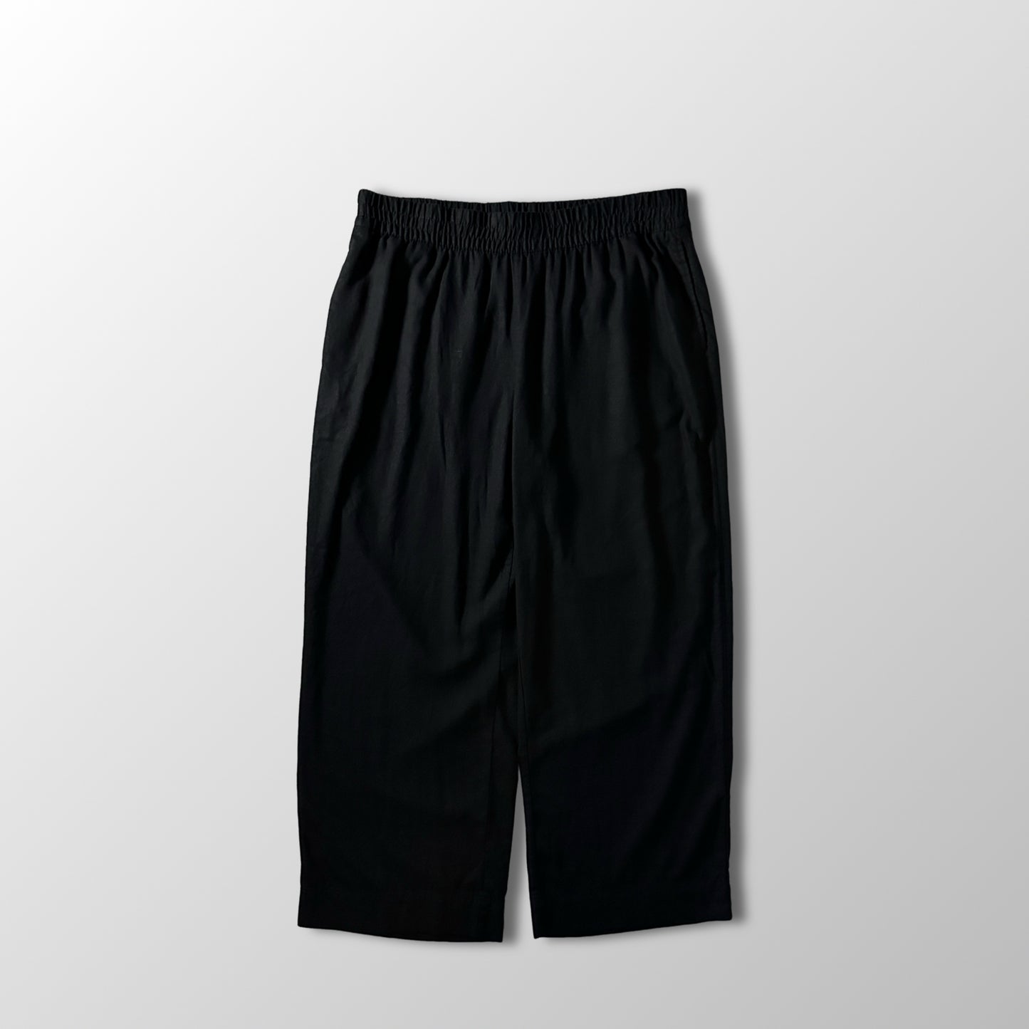 Old Navy Black Linen Blend Wide Leg Easy Pants Size XL