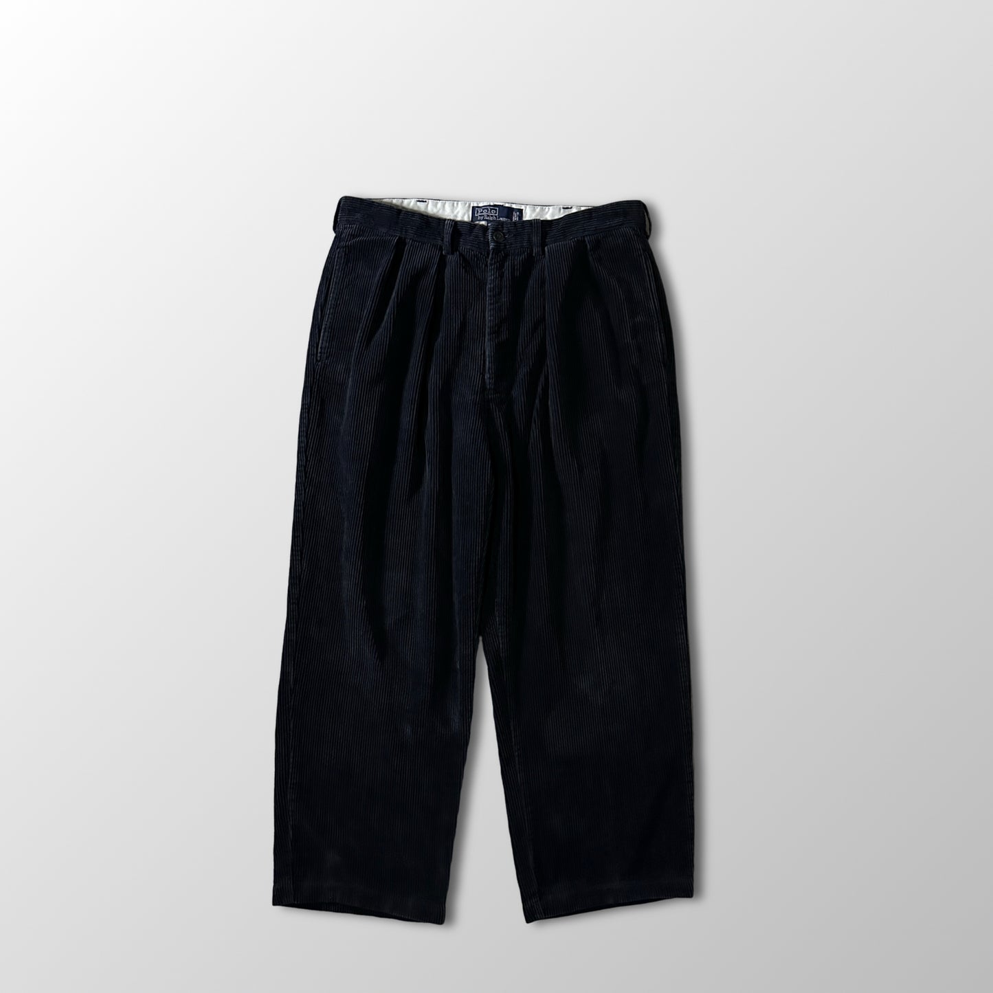 Polo by Ralph Lauren Black Cotton Corduroy Andrew Pant Size 35/30