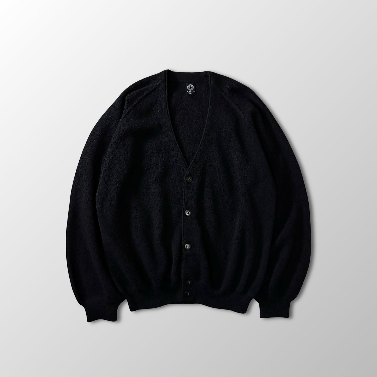 Black 100% Peruvian Alpaca Cardigan Size M