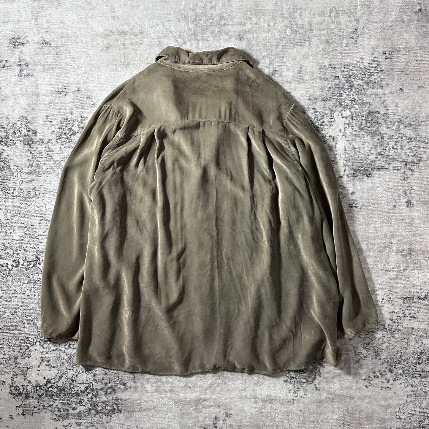 Rayon Long Sleeve Shirt – M – Taupe Khaki – Solid - CP SHADES