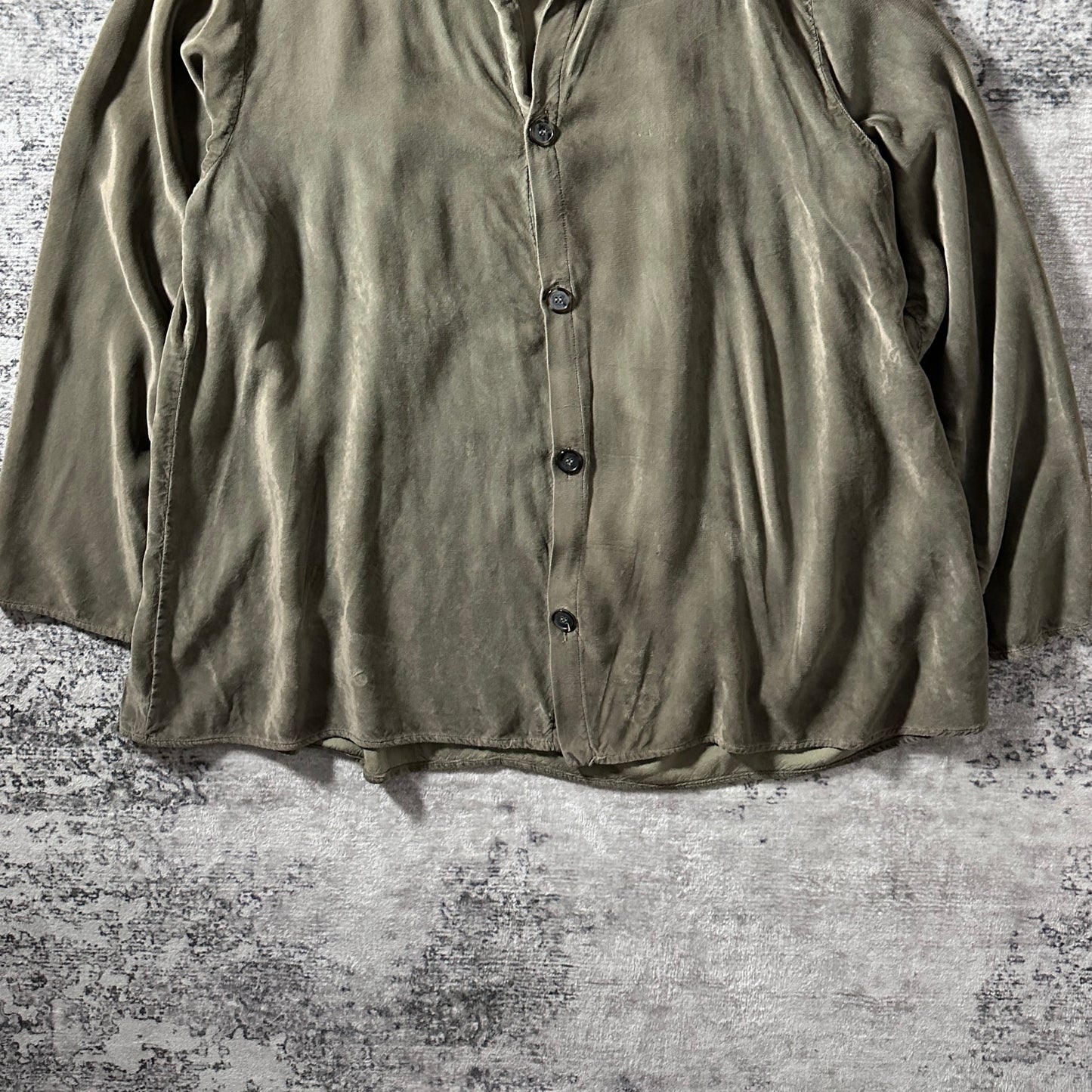 Rayon Long Sleeve Shirt – M – Taupe Khaki – Solid - CP SHADES
