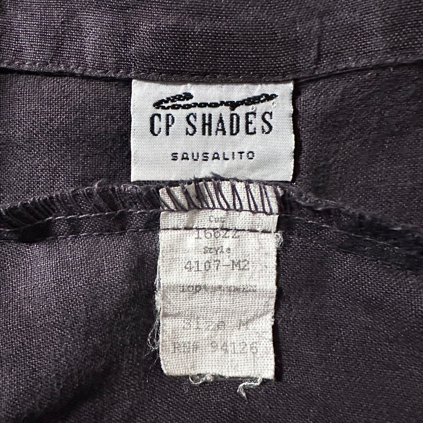 CP SHADES 100% Linen Dark Purple Shirt – M