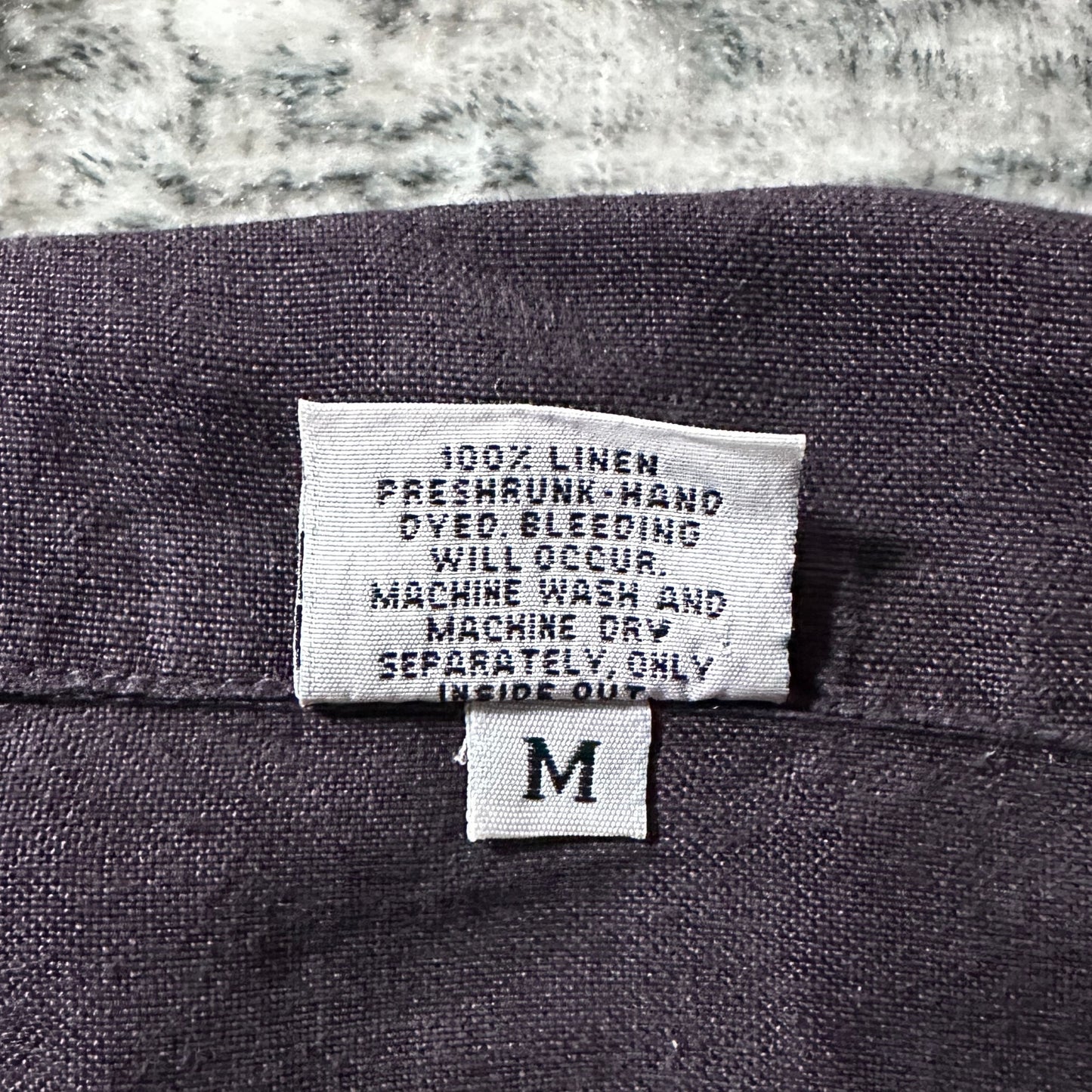 CP SHADES 100% Linen Dark Purple Shirt – M