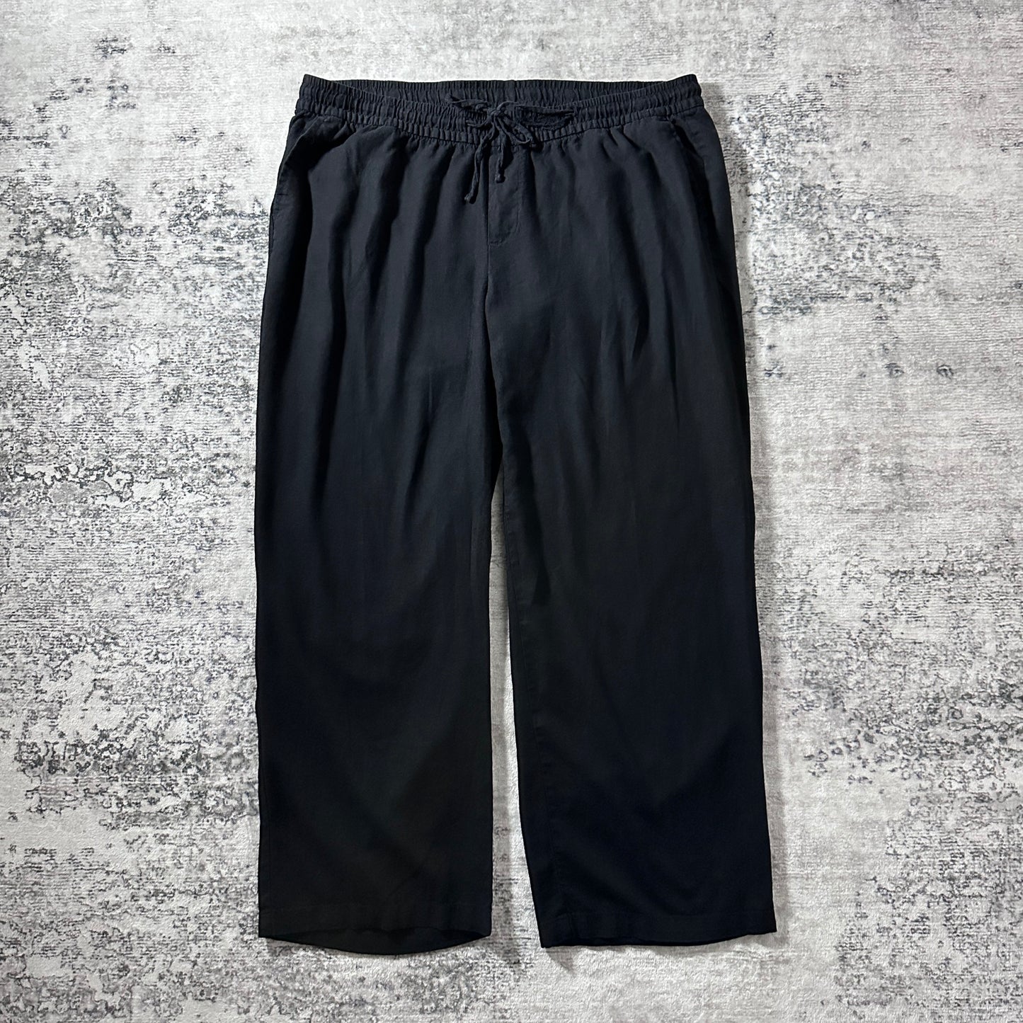 Old Navy Linen Viscose Wide Easy Pants – XL Black