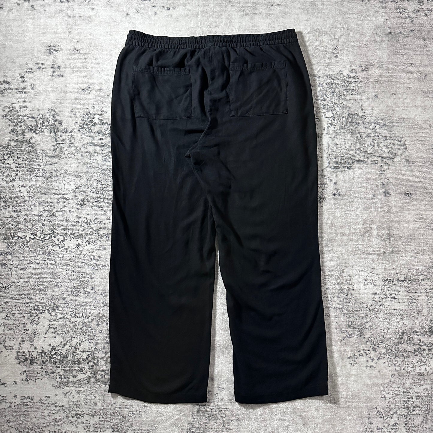 Old Navy Linen Viscose Wide Easy Pants – XL Black