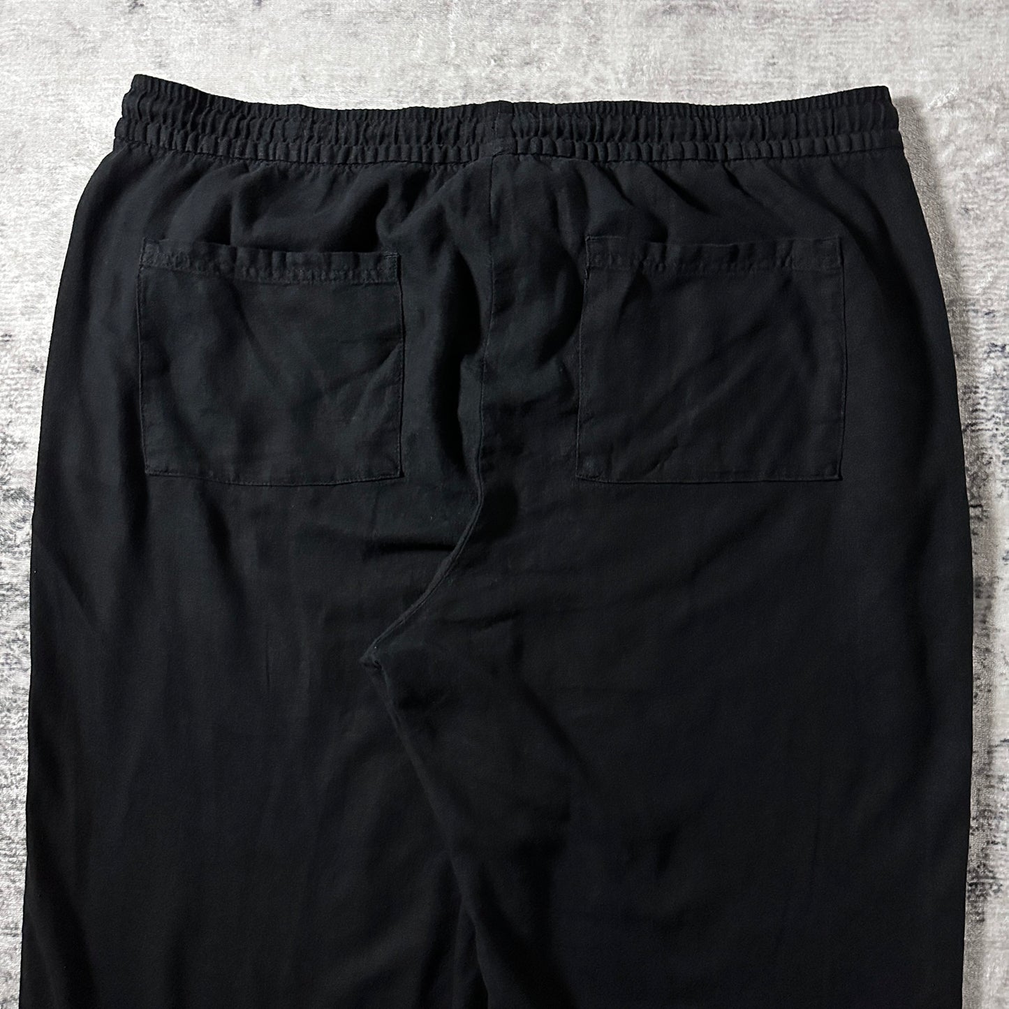 Old Navy Linen Viscose Wide Easy Pants – XL Black