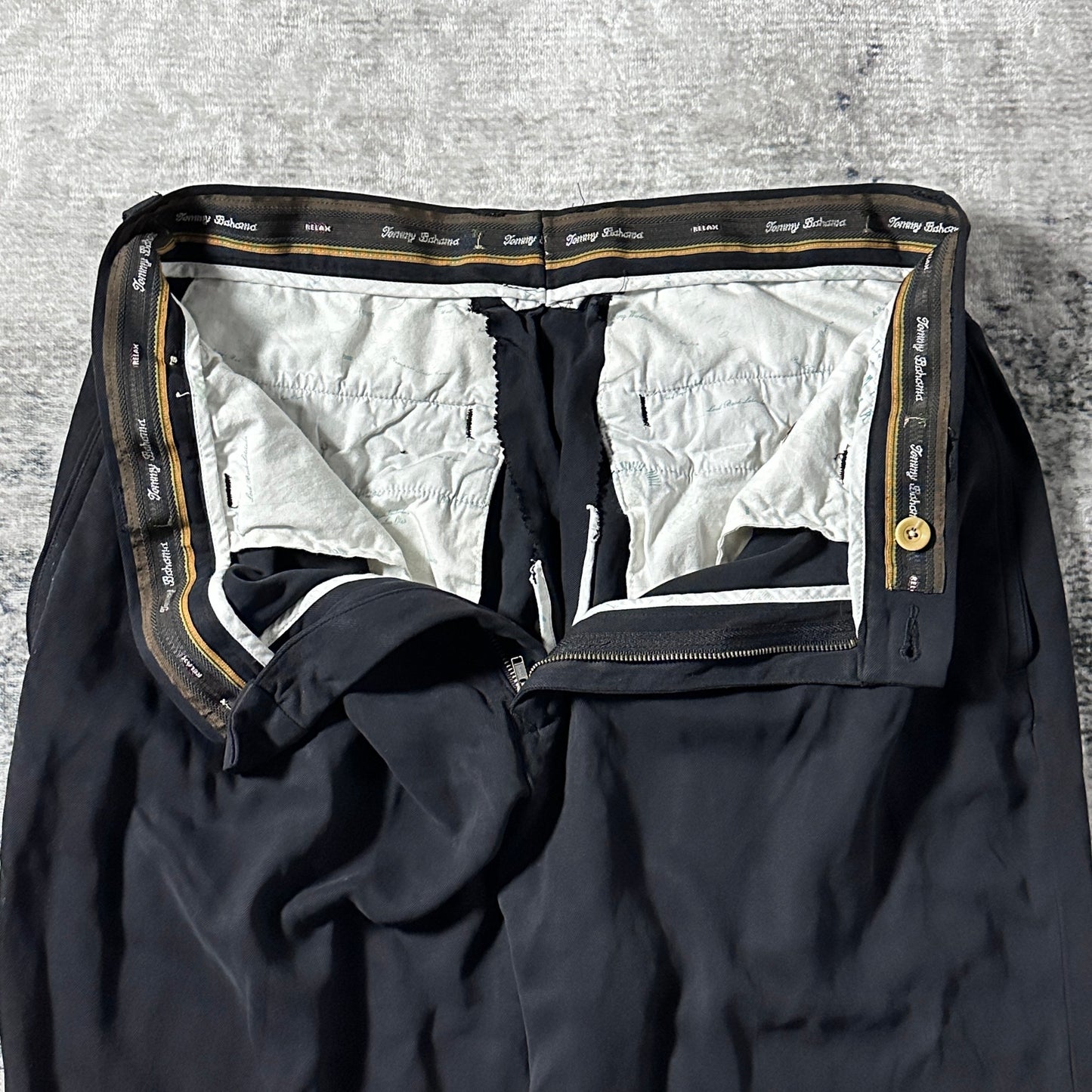 100% Silk Relax Trousers Black 35x30