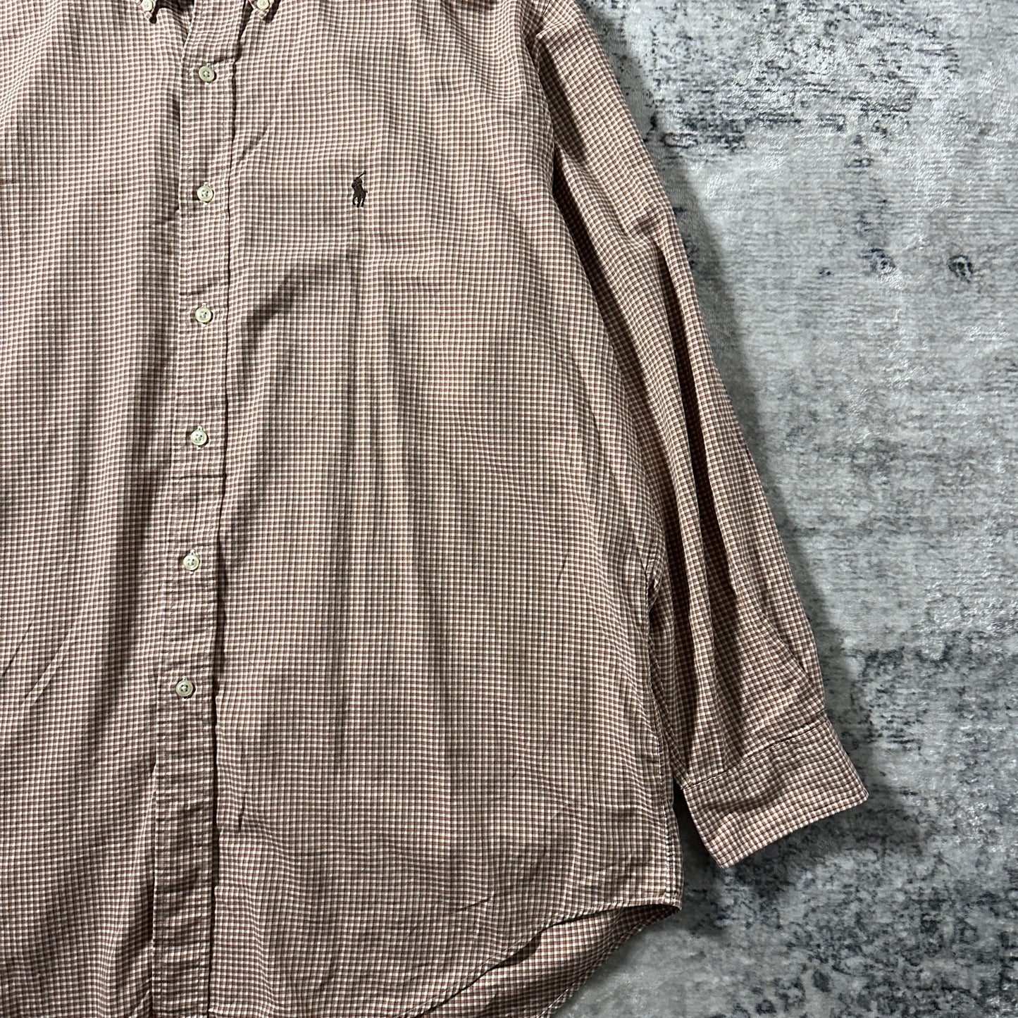 Ralph Lauren Yarmouth Cotton Pink Gingham Button Down Shirt – 17/36