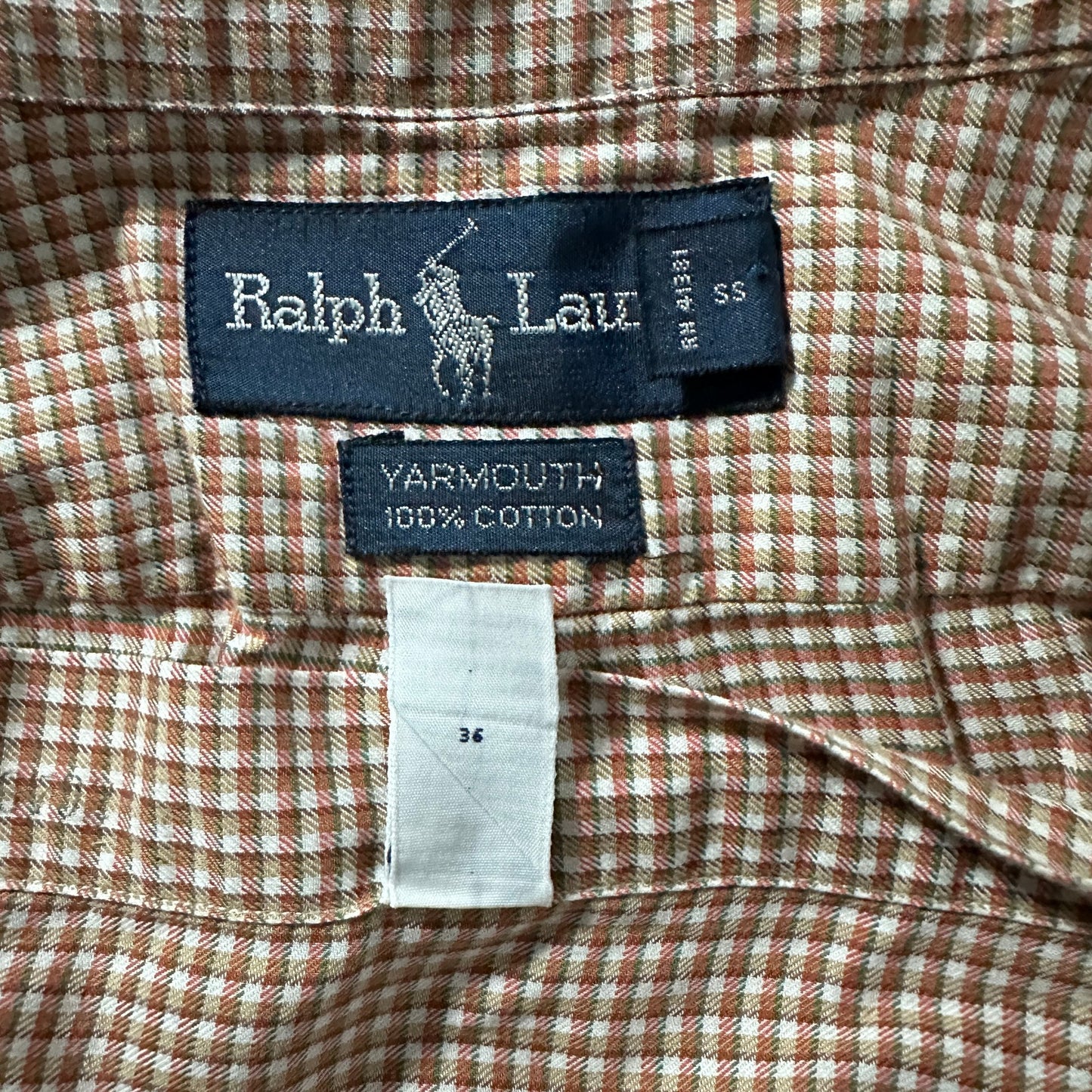 Ralph Lauren Yarmouth Cotton Pink Gingham Button Down Shirt – 17/36