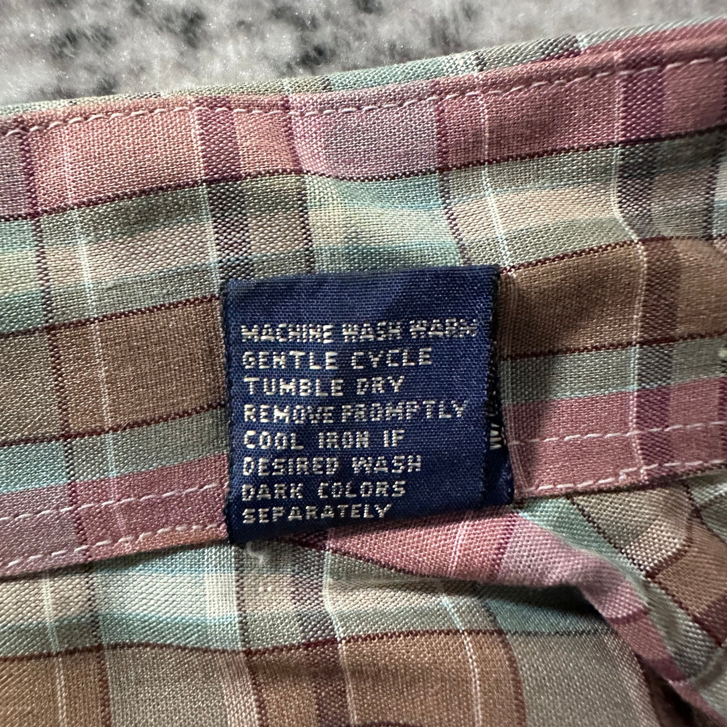 Givenchy for chesa Cotton Blend Pink Green Plaid Shirt – M