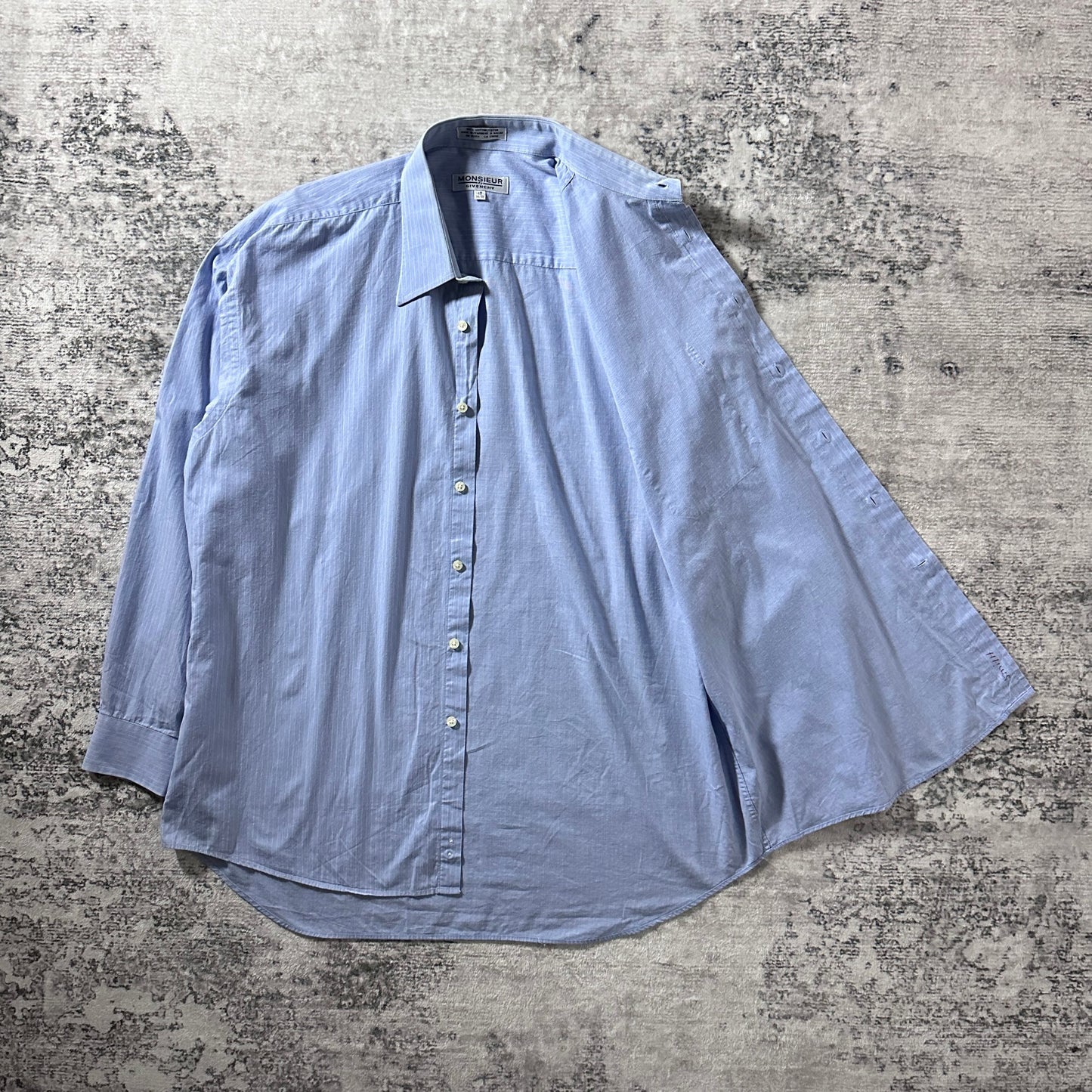 Givenchy Monsieur Cotton Light Blue Stripe Shirt – 17 34/35