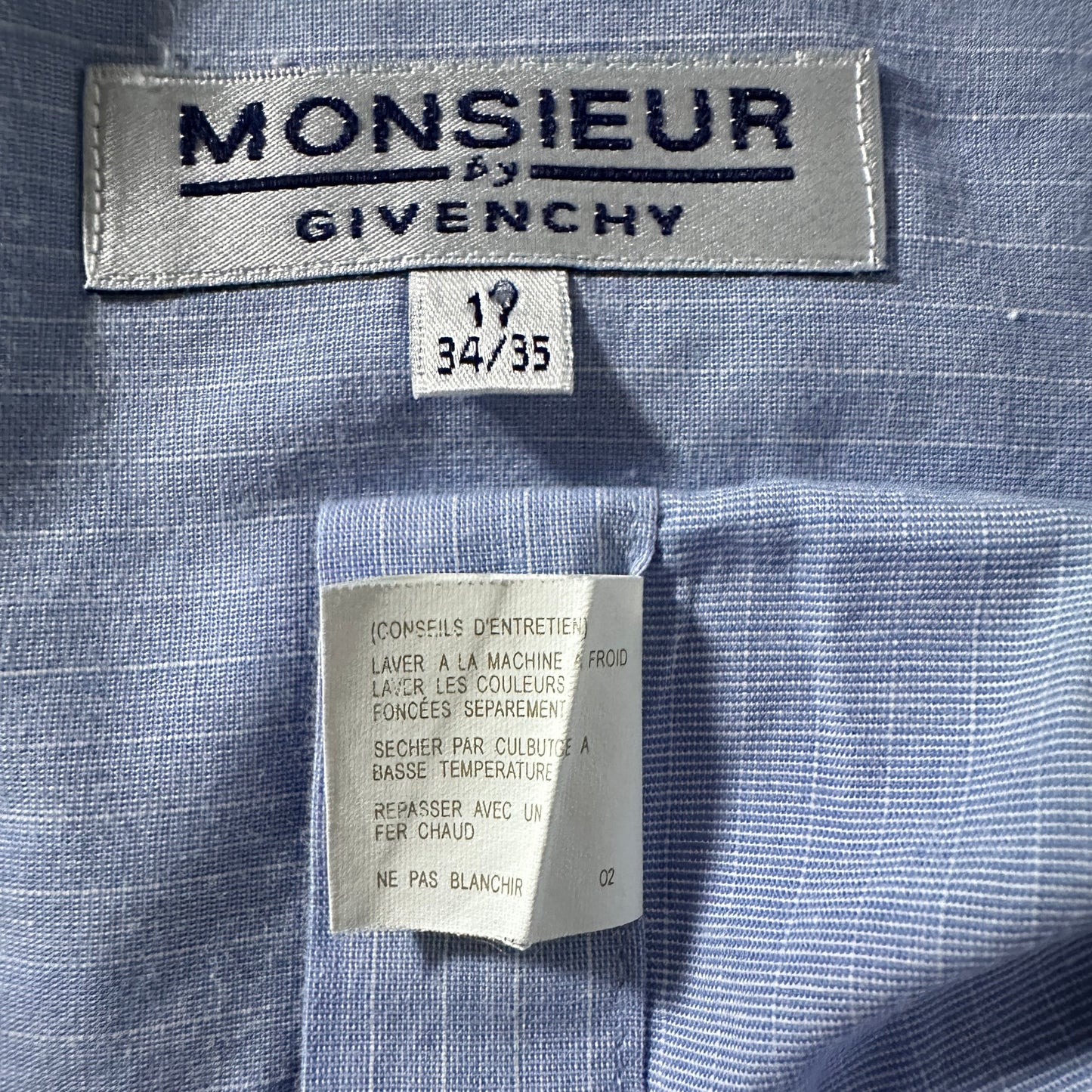 Givenchy Monsieur Cotton Light Blue Stripe Shirt – 17 34/35