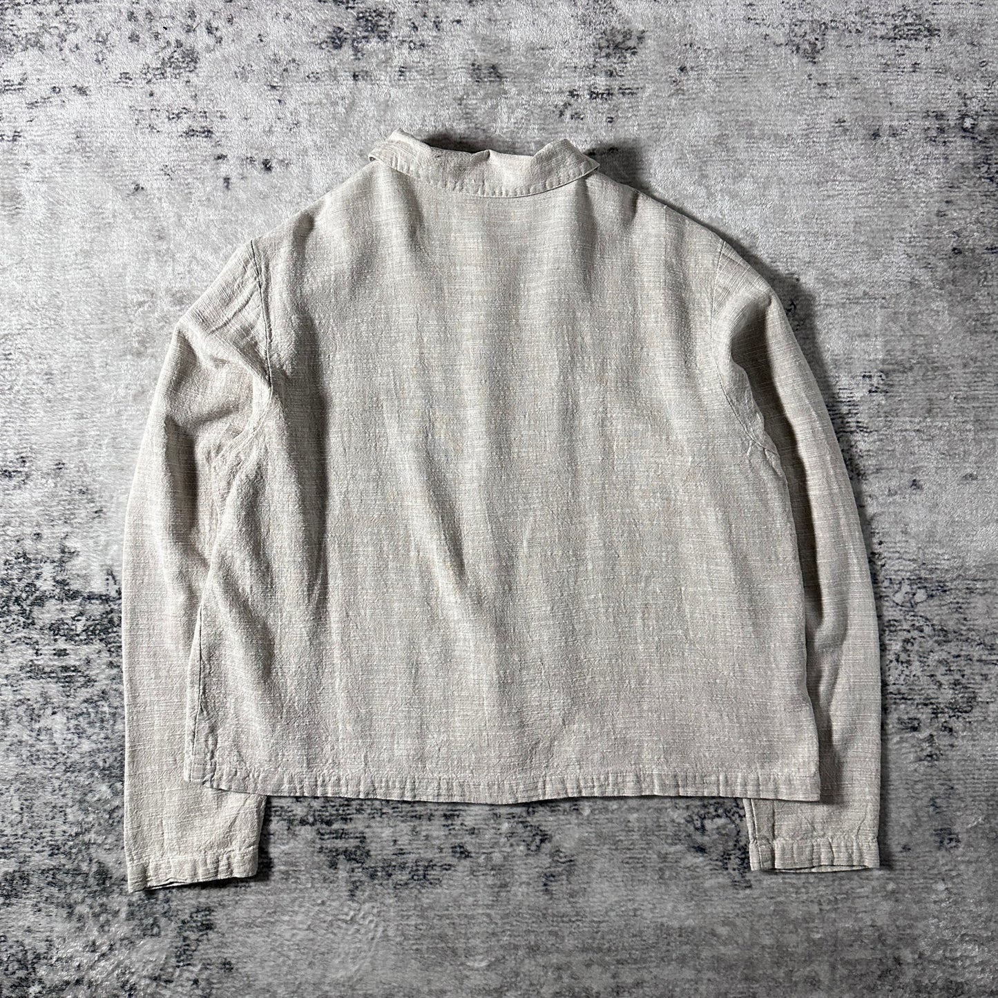 CP SHADES  Linen Natural Short Jacket – M