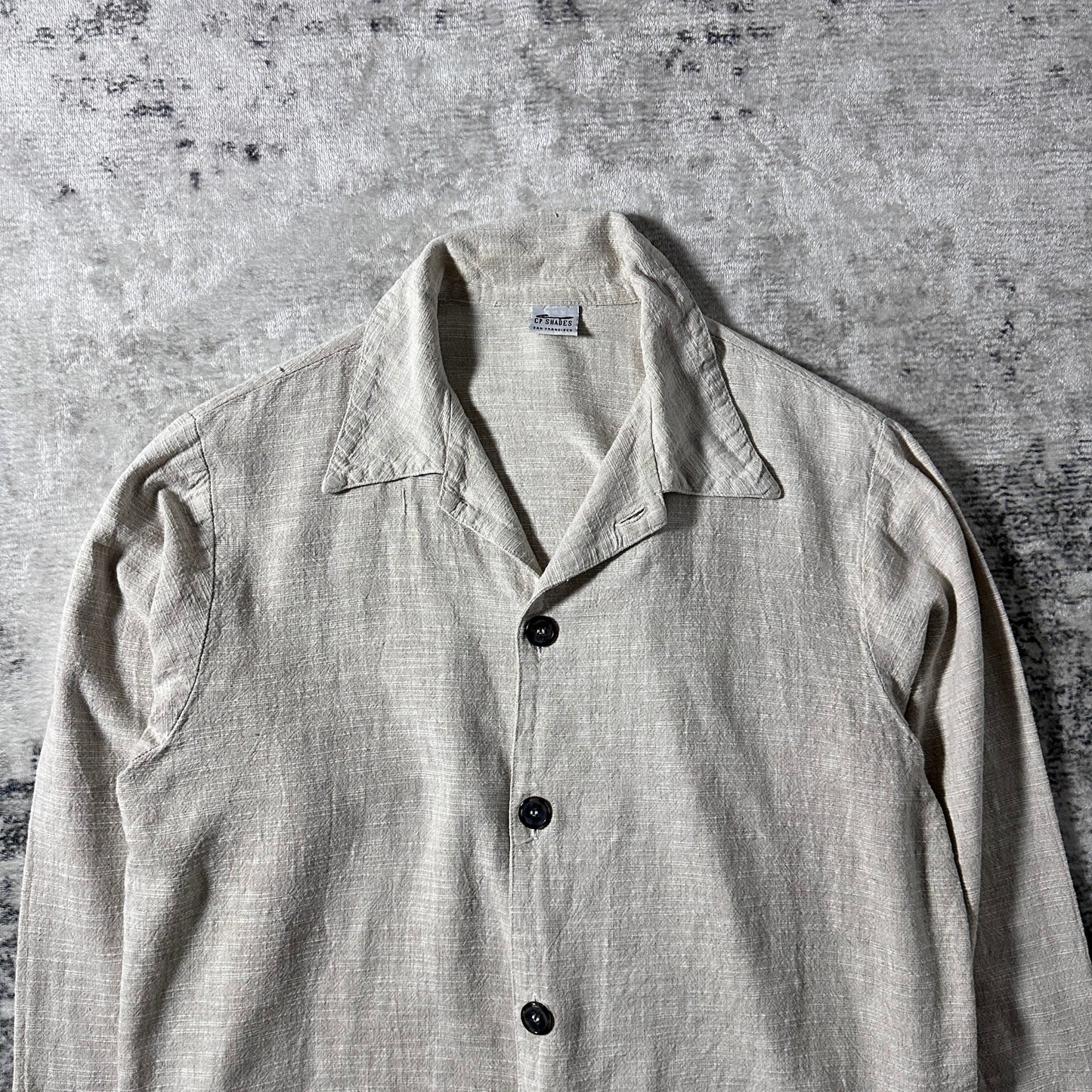 CP SHADES  Linen Natural Short Jacket – M