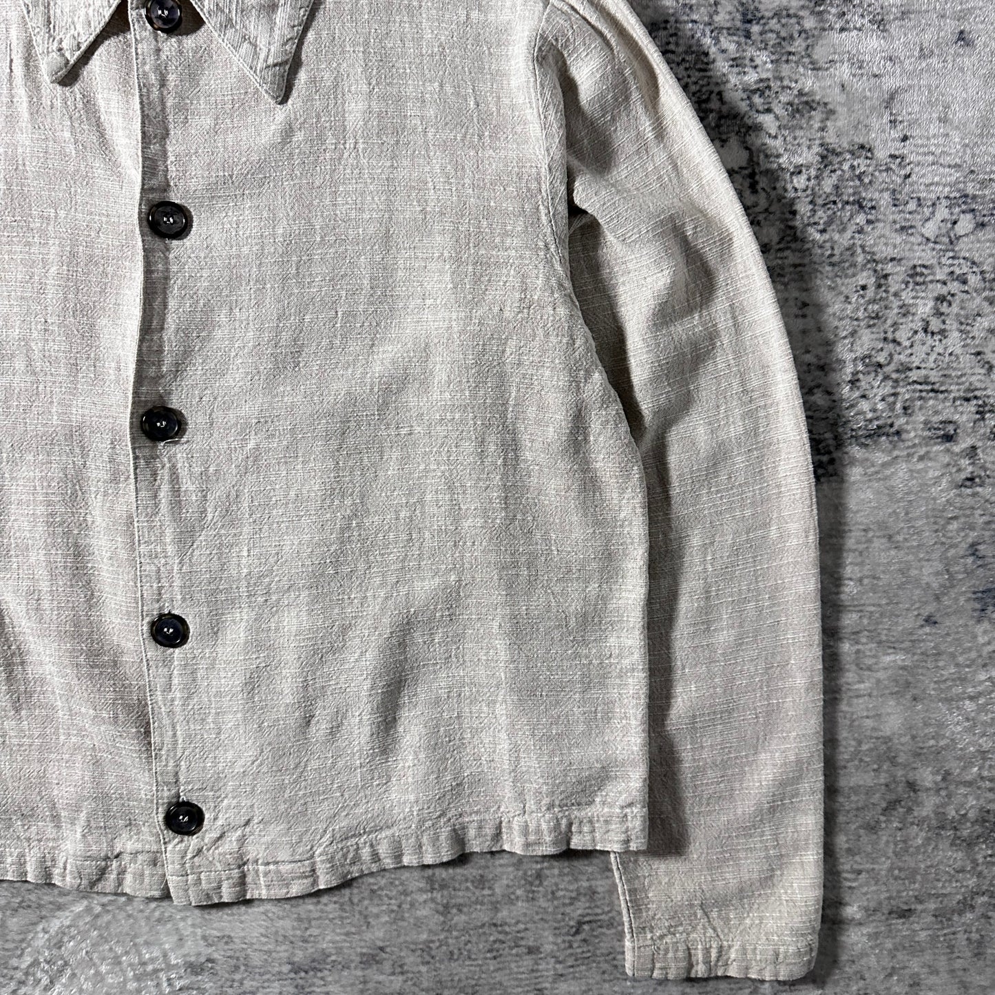 CP SHADES  Linen Natural Short Jacket – M
