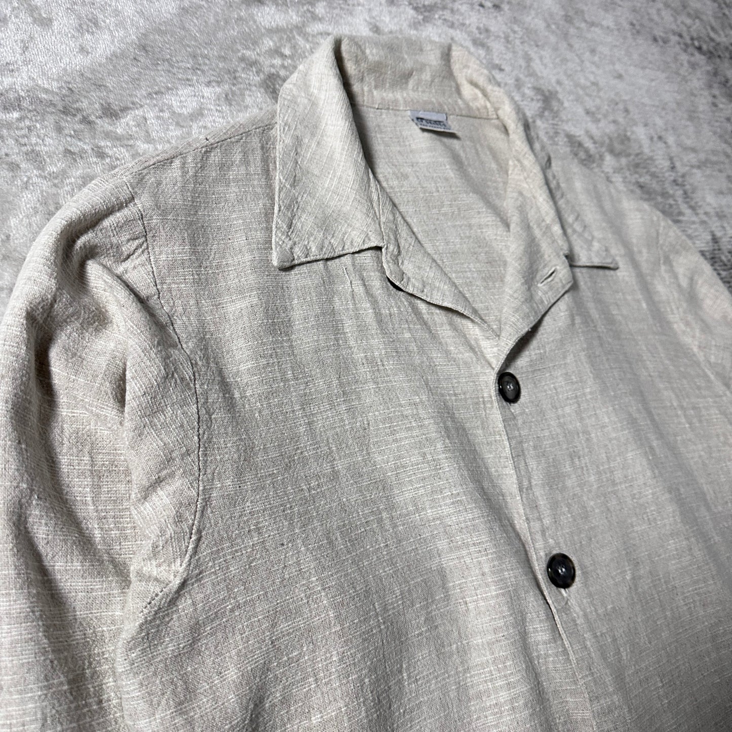 CP SHADES  Linen Natural Short Jacket – M