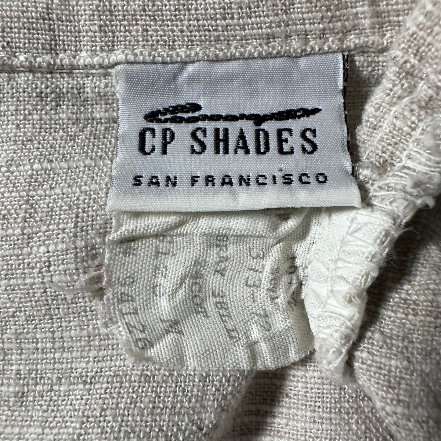 CP SHADES  Linen Natural Short Jacket – M