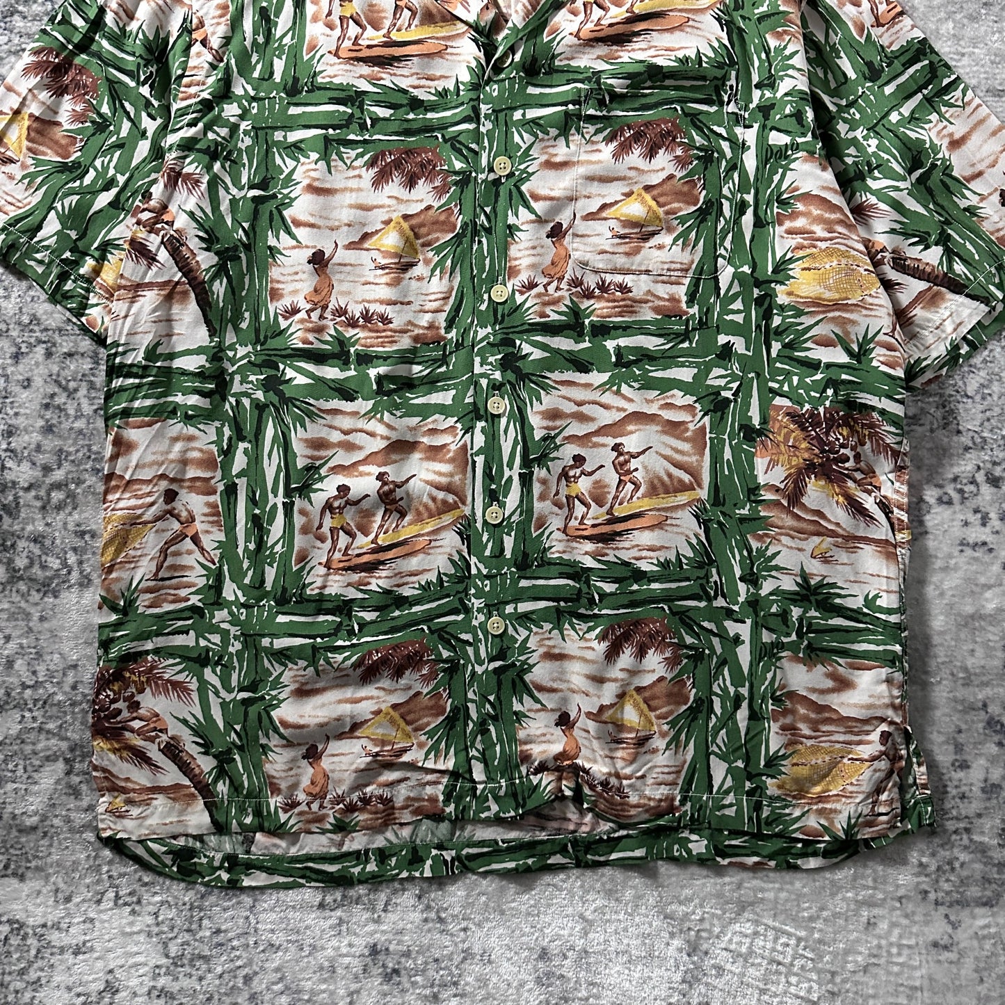 Rayon Surf Hawaiian Shirt – XL / Green - Polo Sport Ralph Lauren