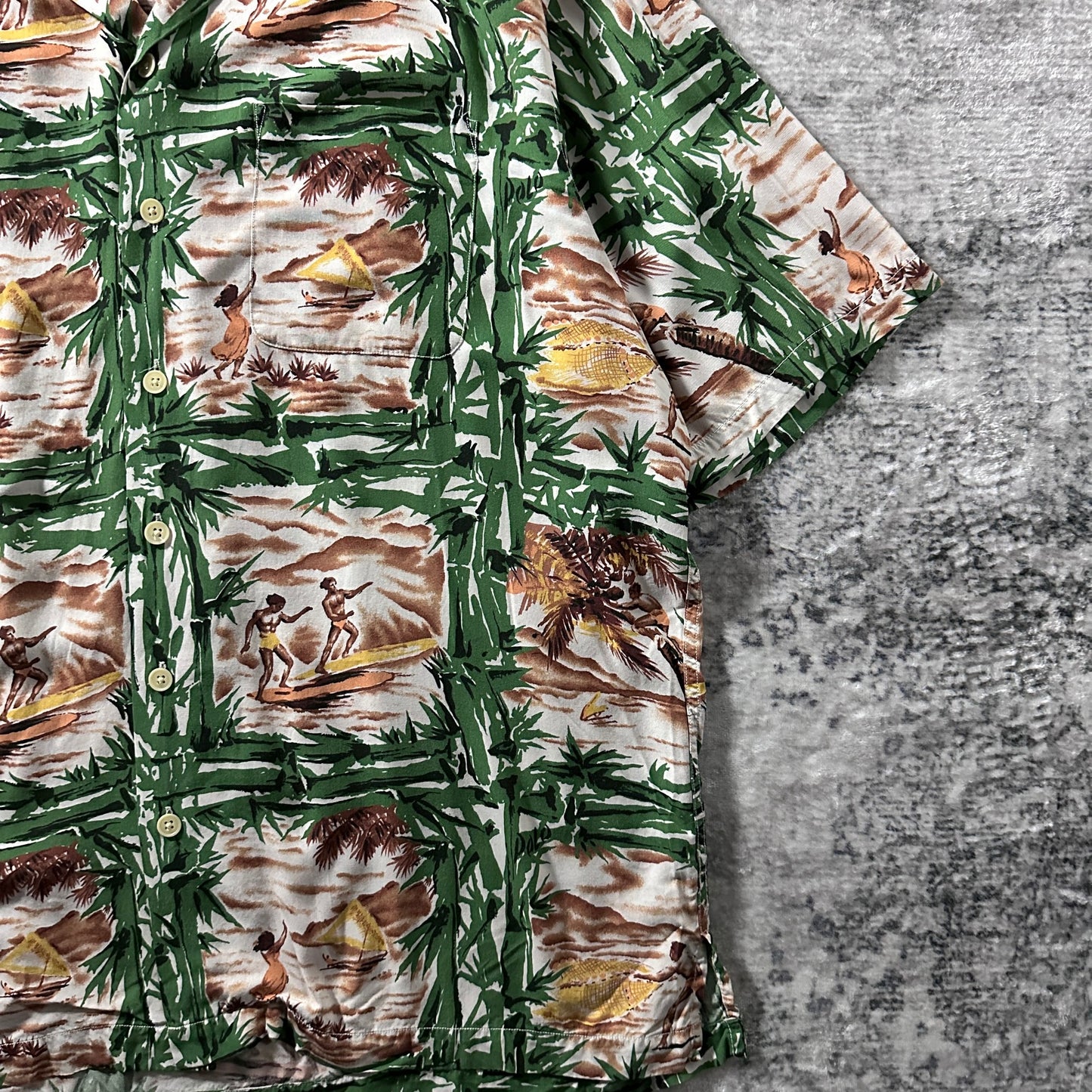 Rayon Surf Hawaiian Shirt – XL / Green - Polo Sport Ralph Lauren