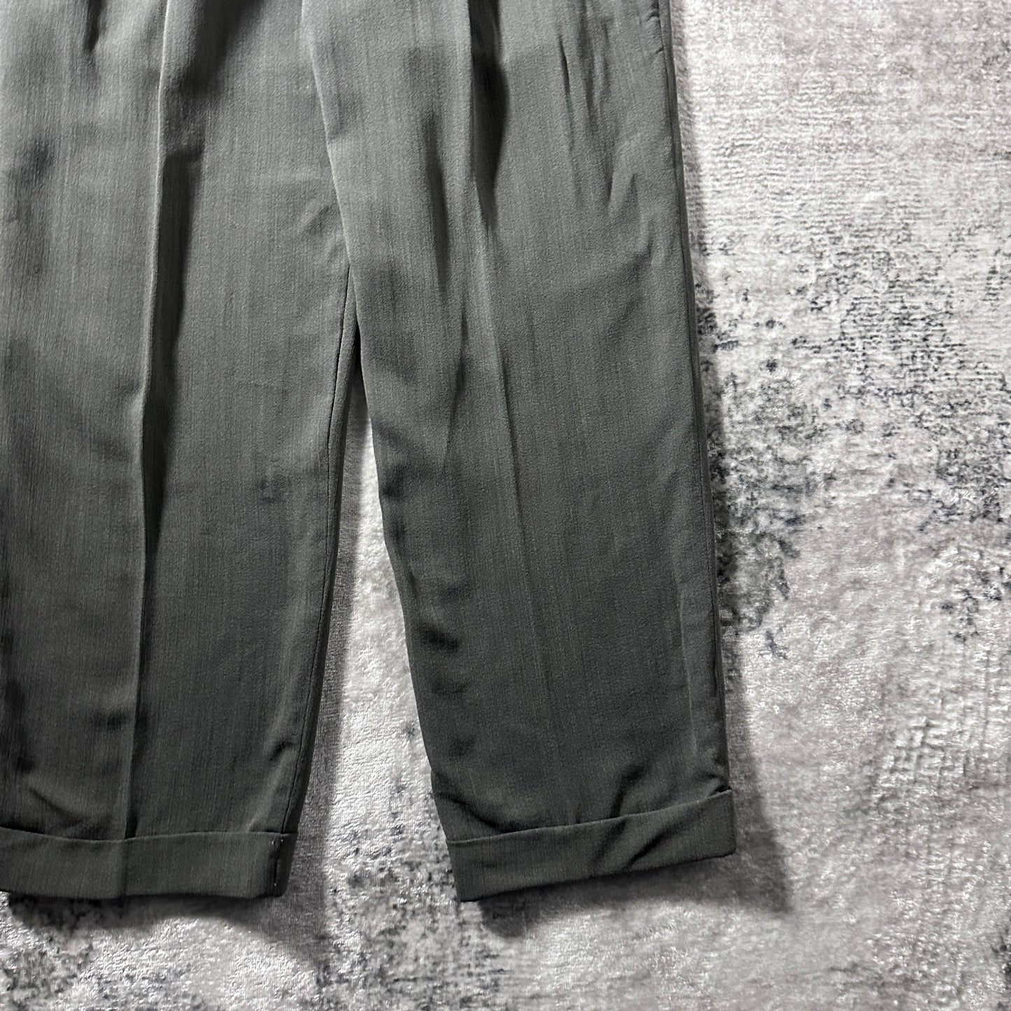Gray Pleated Trousers – Made in Italy